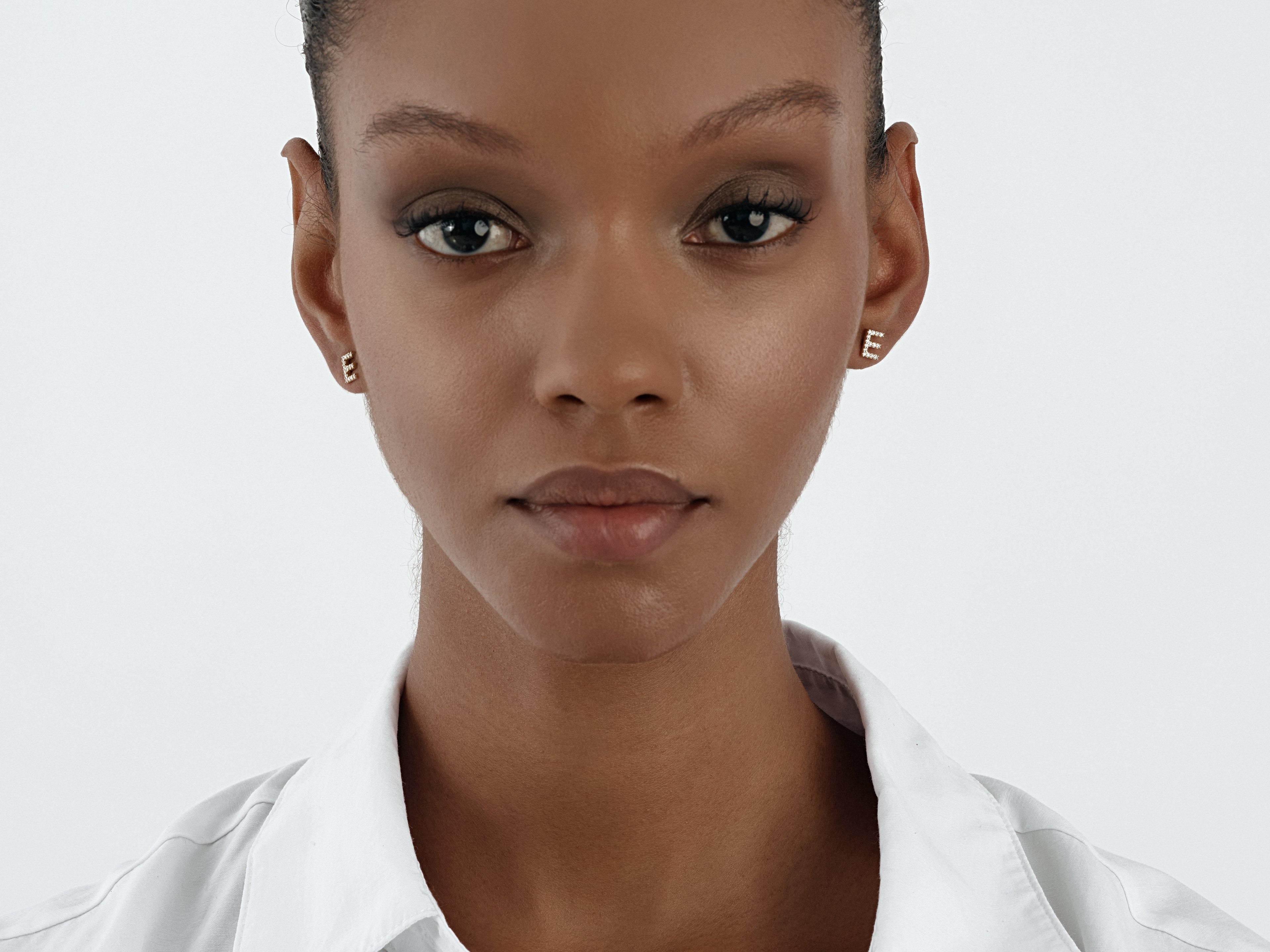 Birthstone Letter Earrings