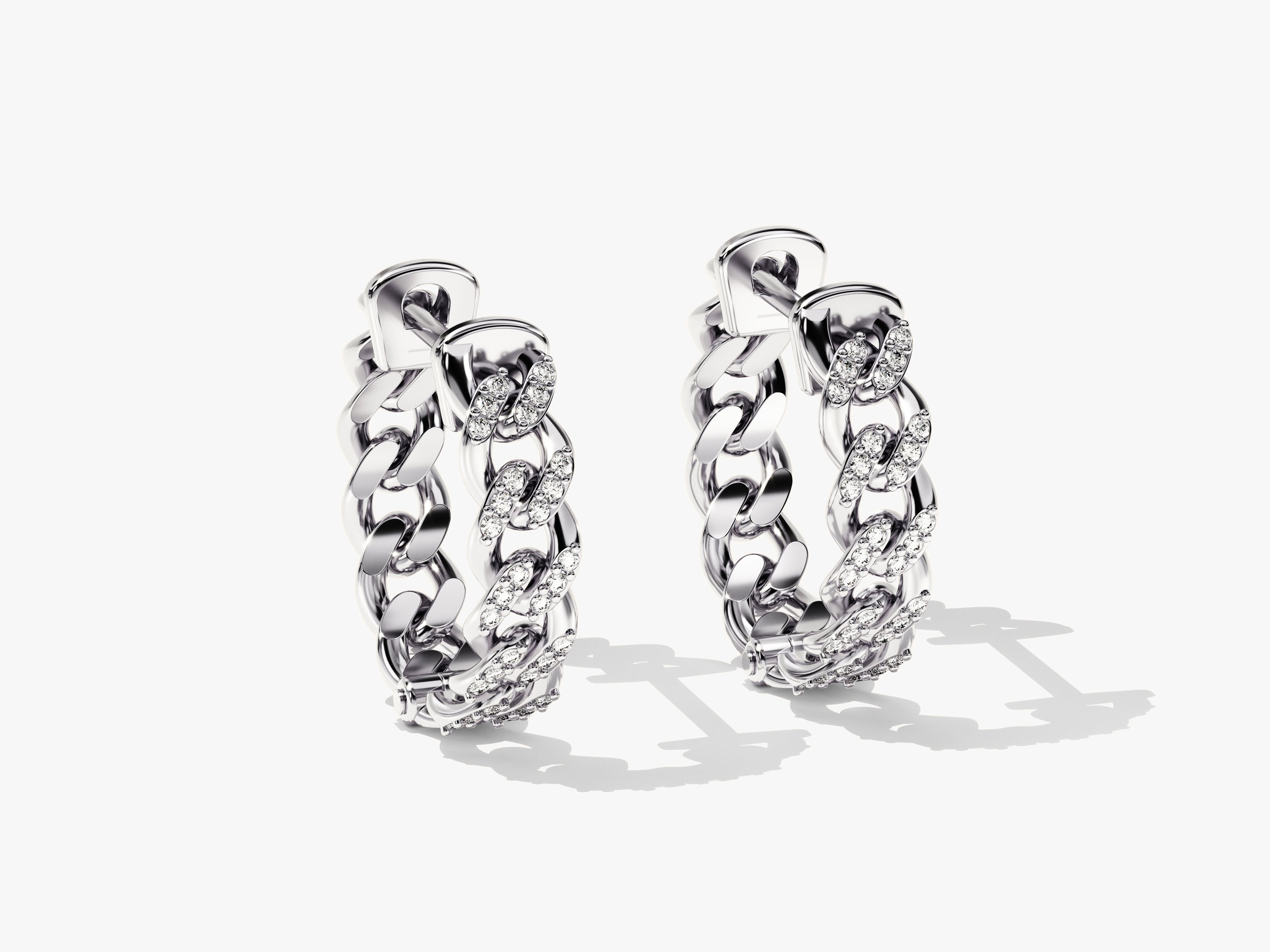 Hoop Earrings with Gemstone