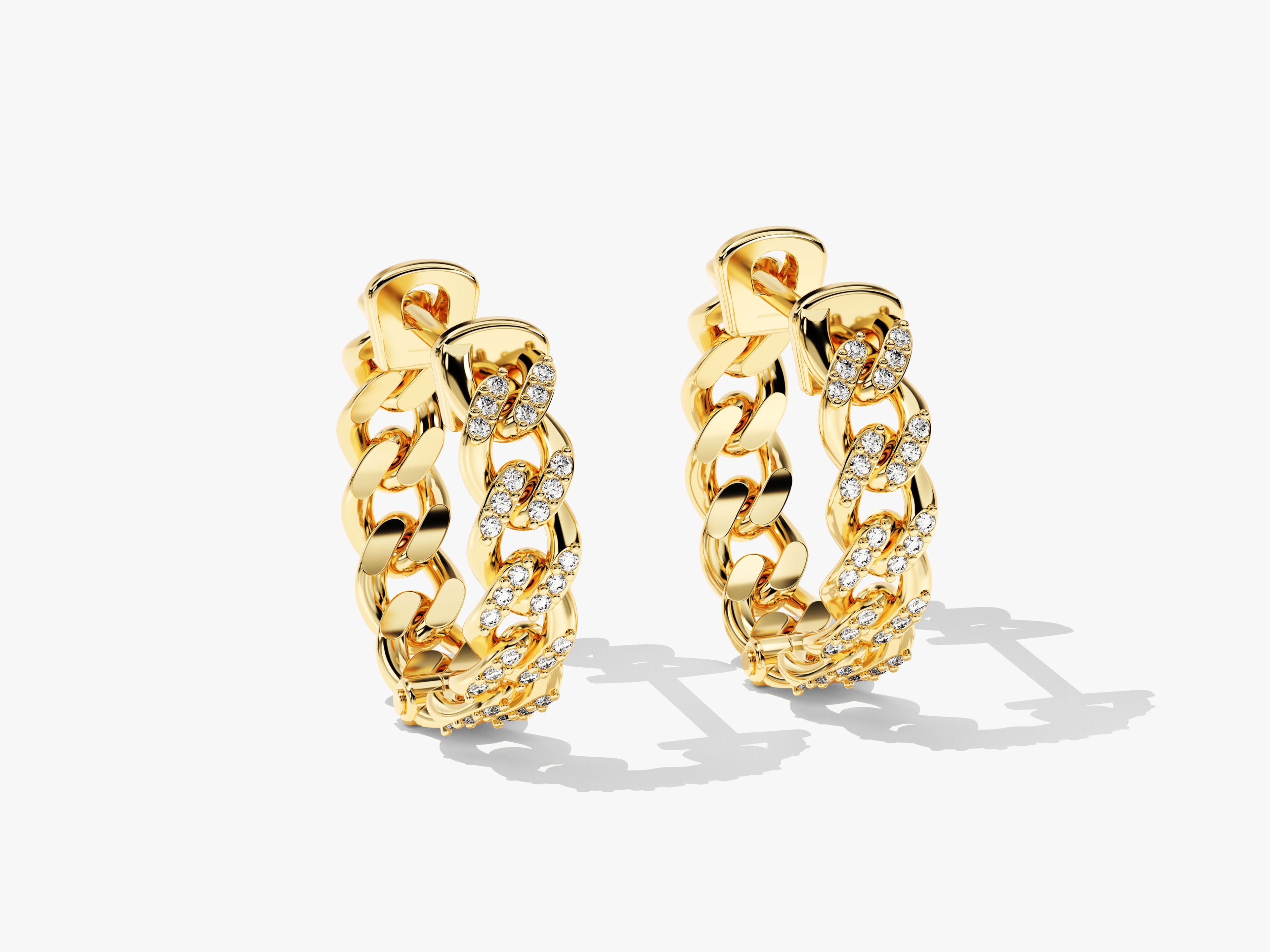 Hoop Earrings with Gemstone