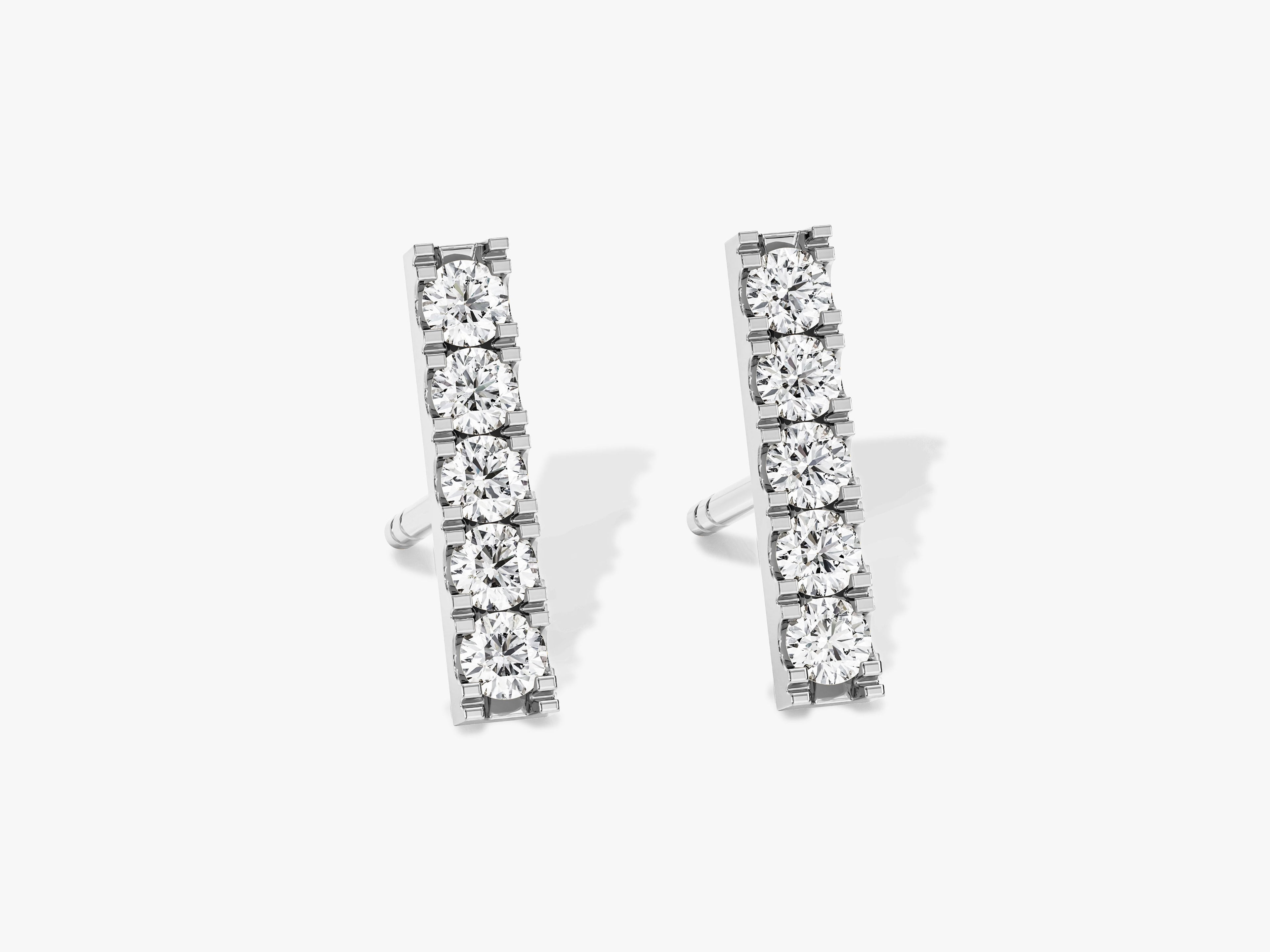 Bar Gemstone Earrings