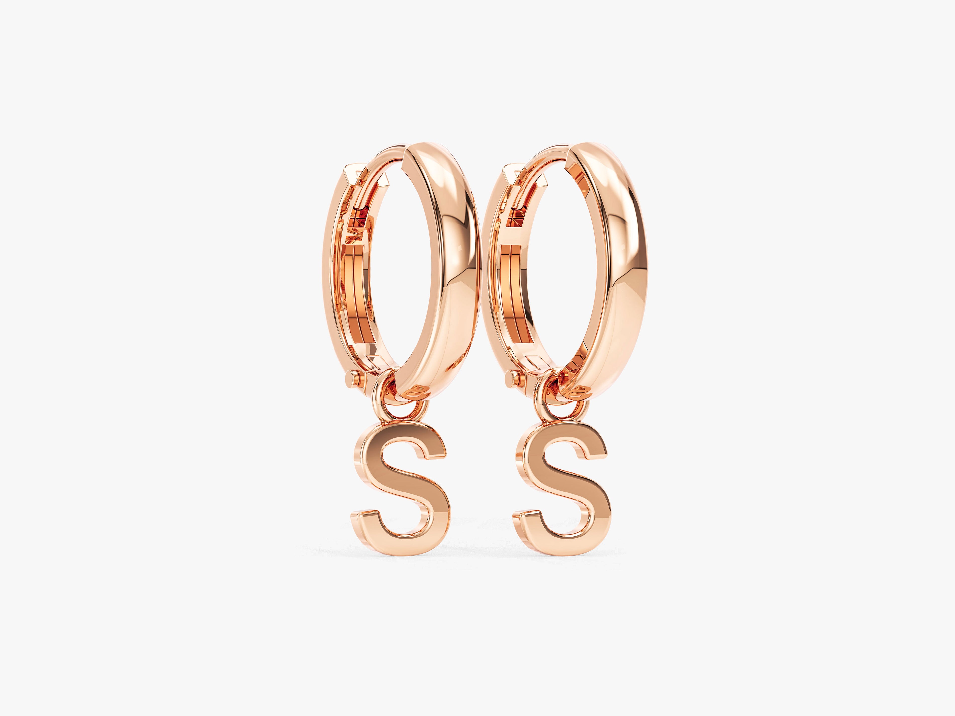 Letter Hoop Earrings