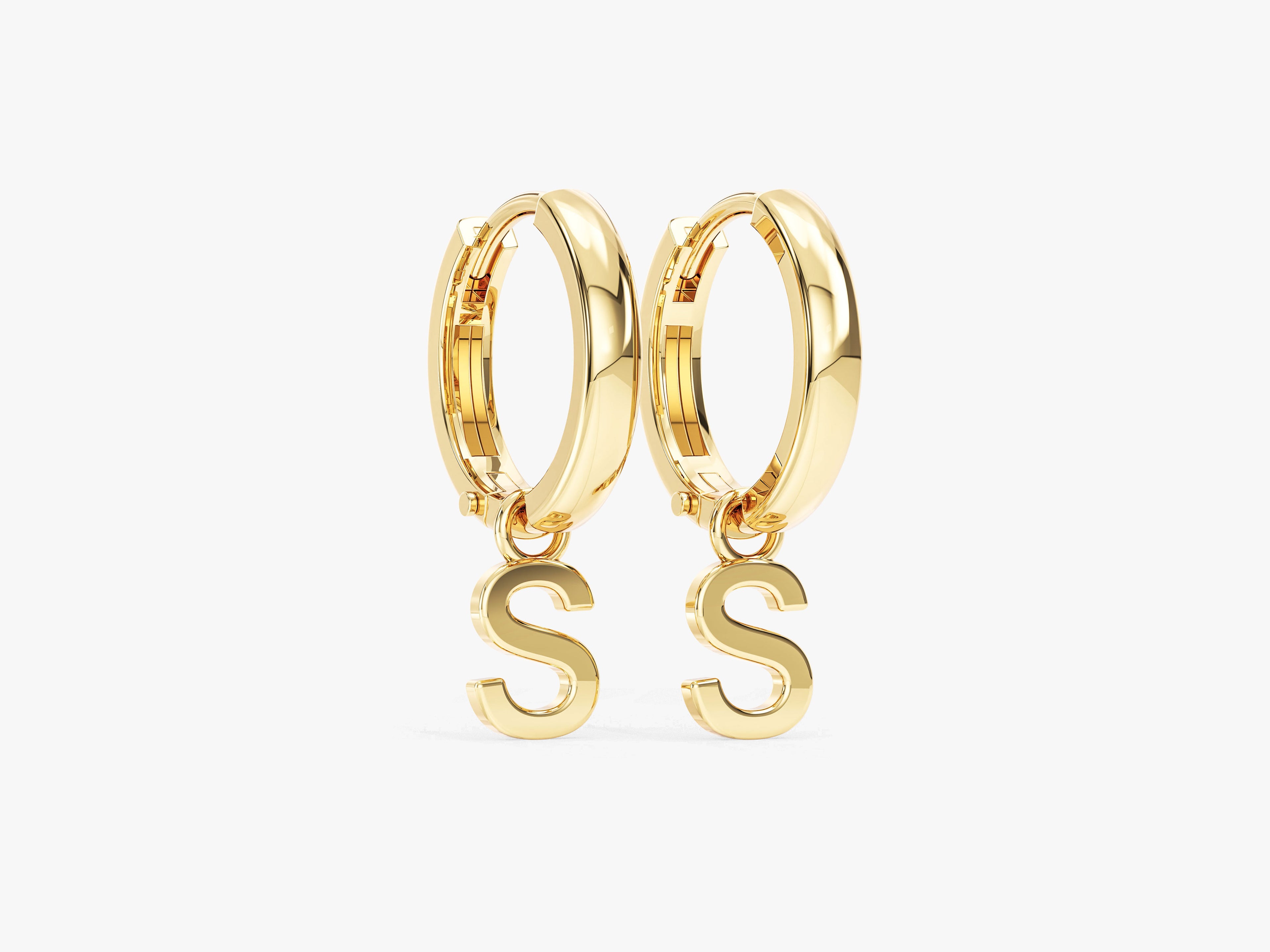 Letter Hoop Earrings