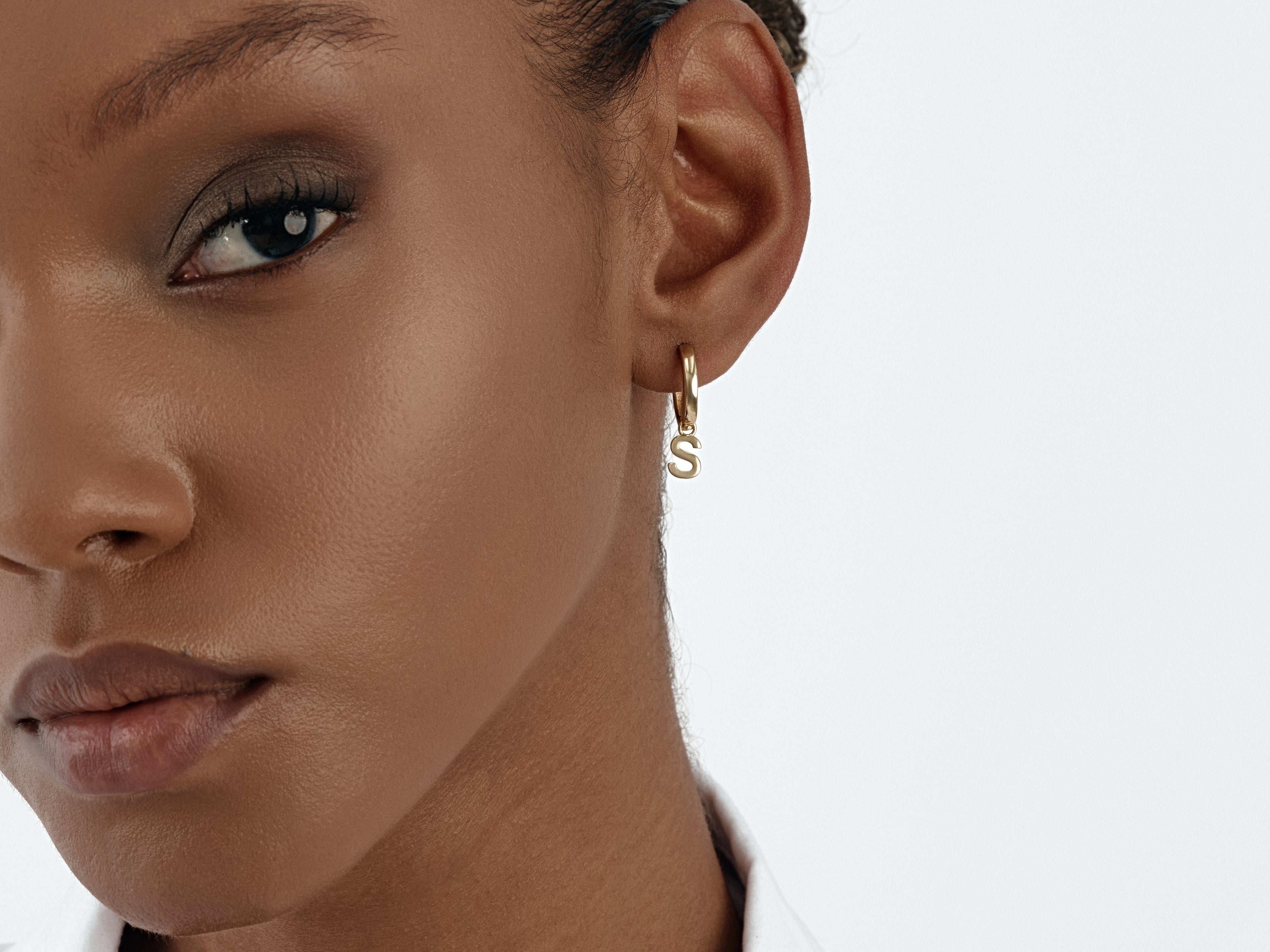 Letter Hoop Earrings