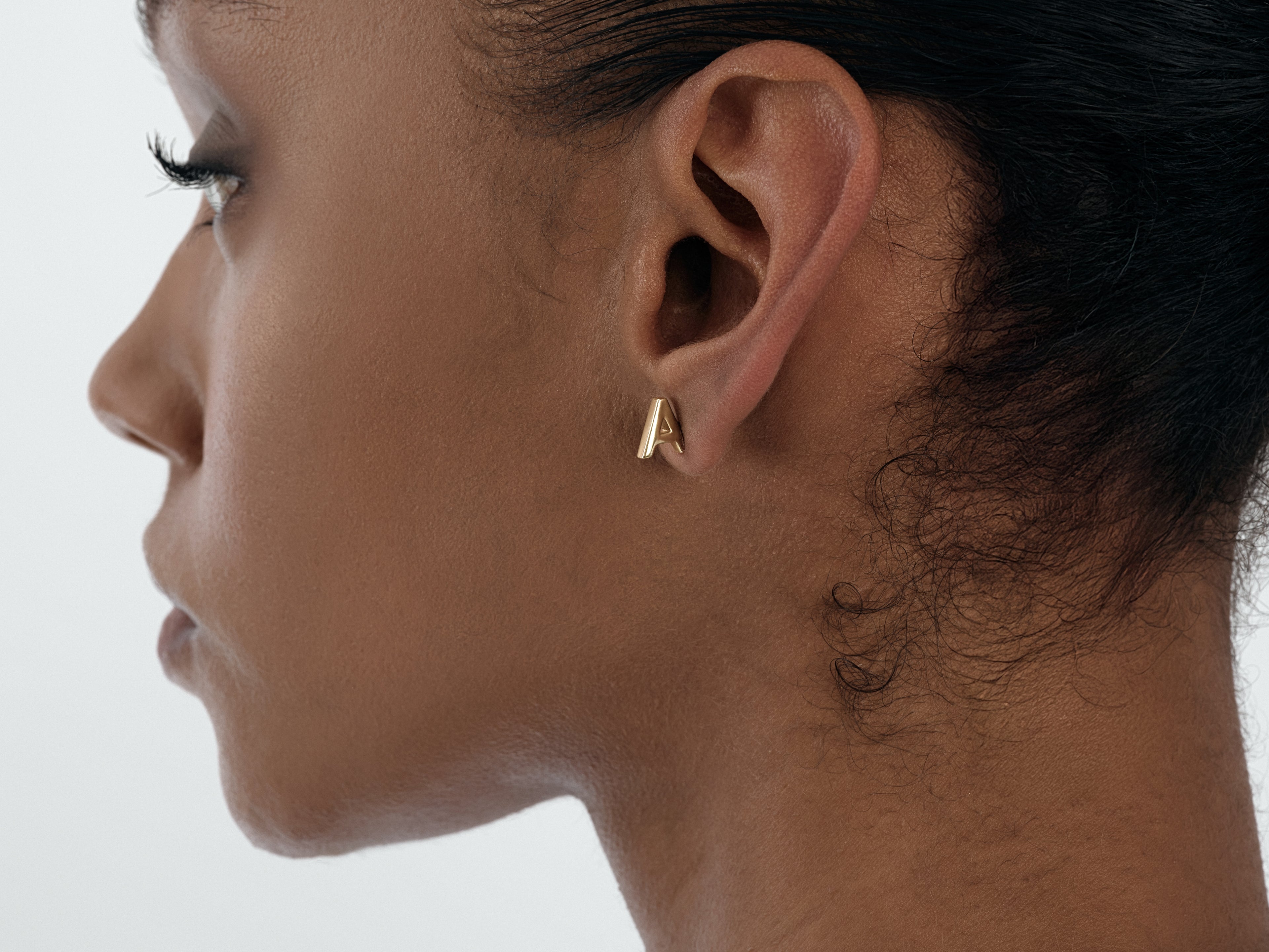 Letter Stud Earrings