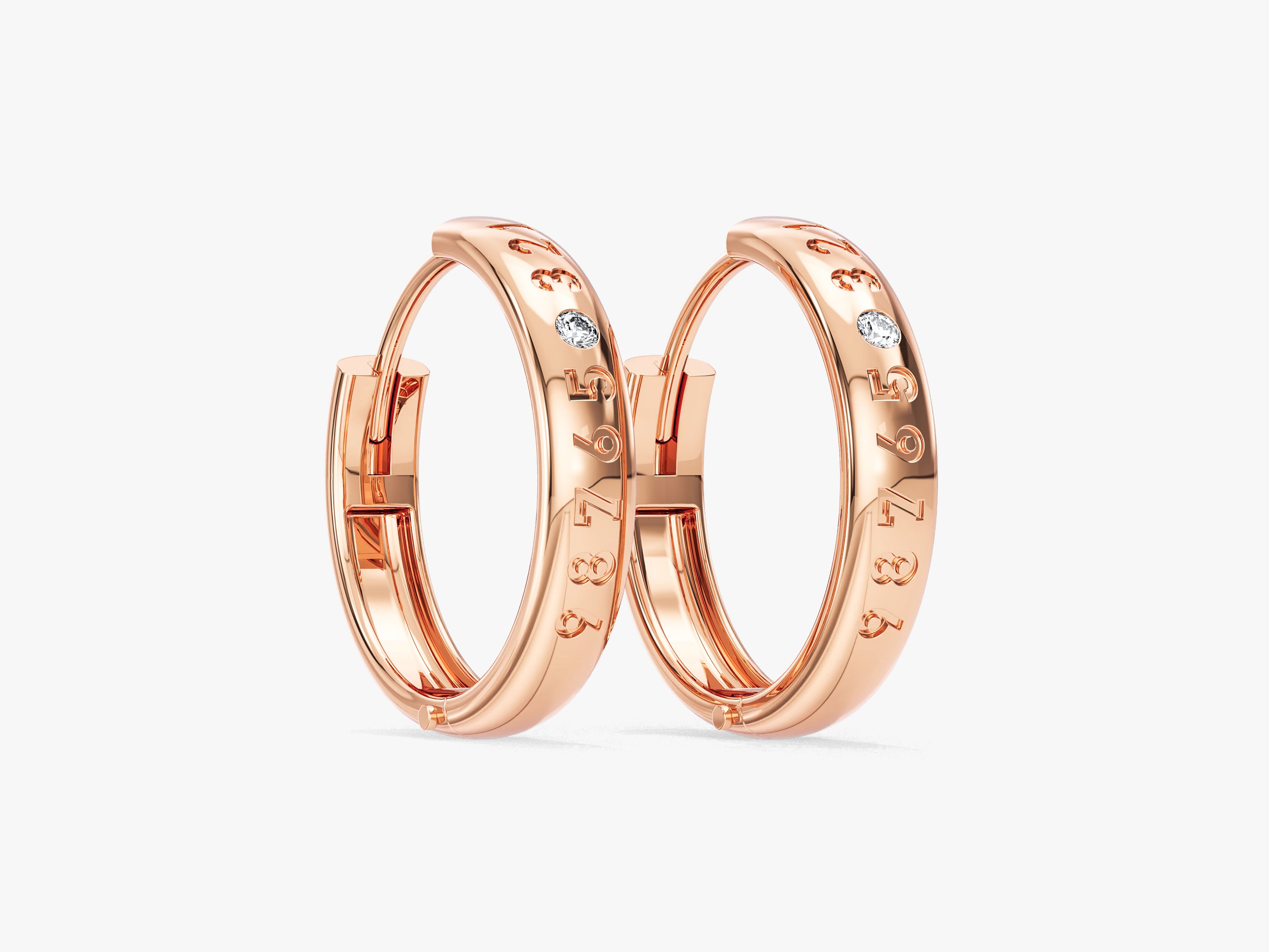 Personalized Hoop Earrings