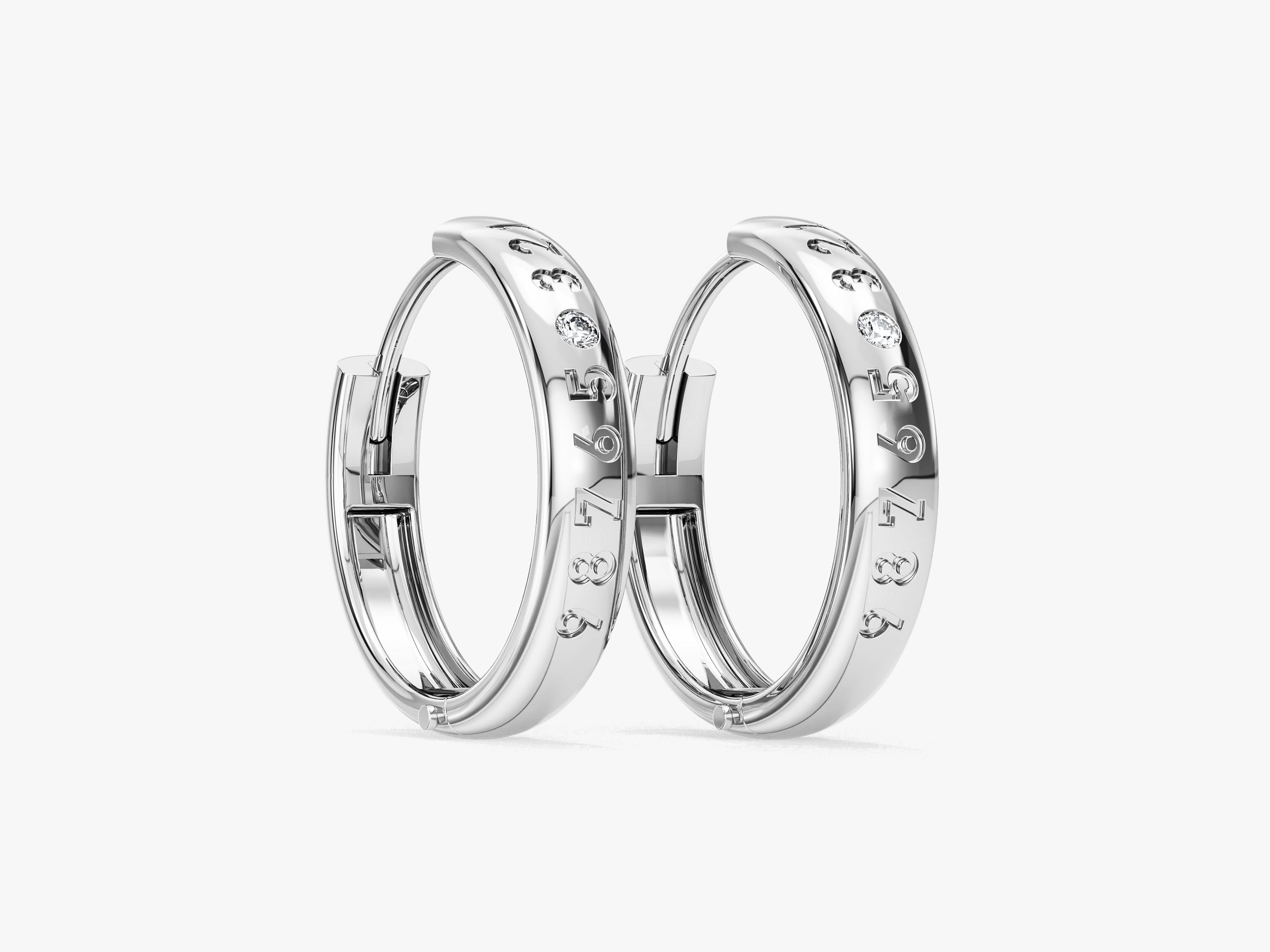 Personalized Hoop Earrings