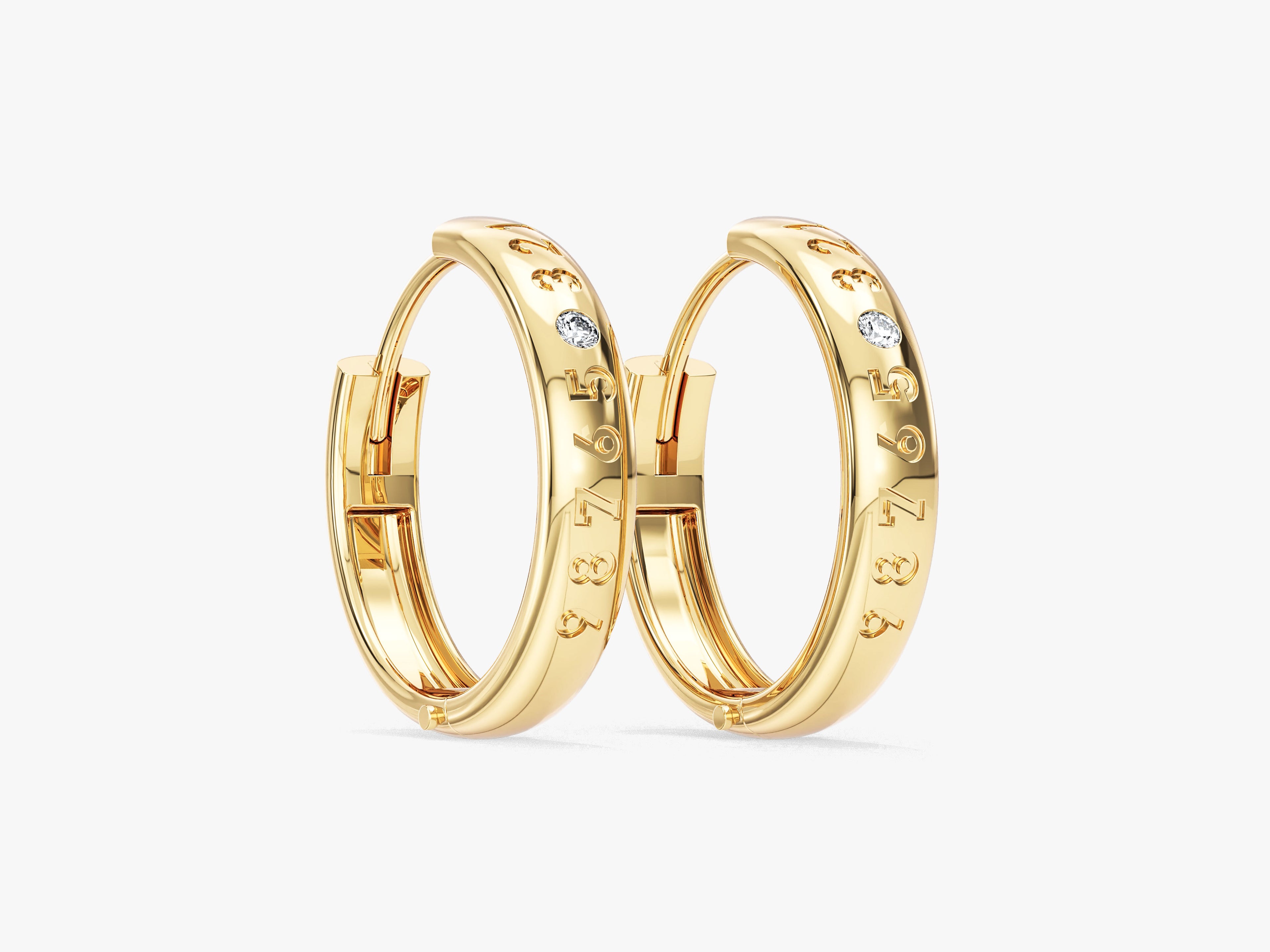 Personalized Hoop Earrings