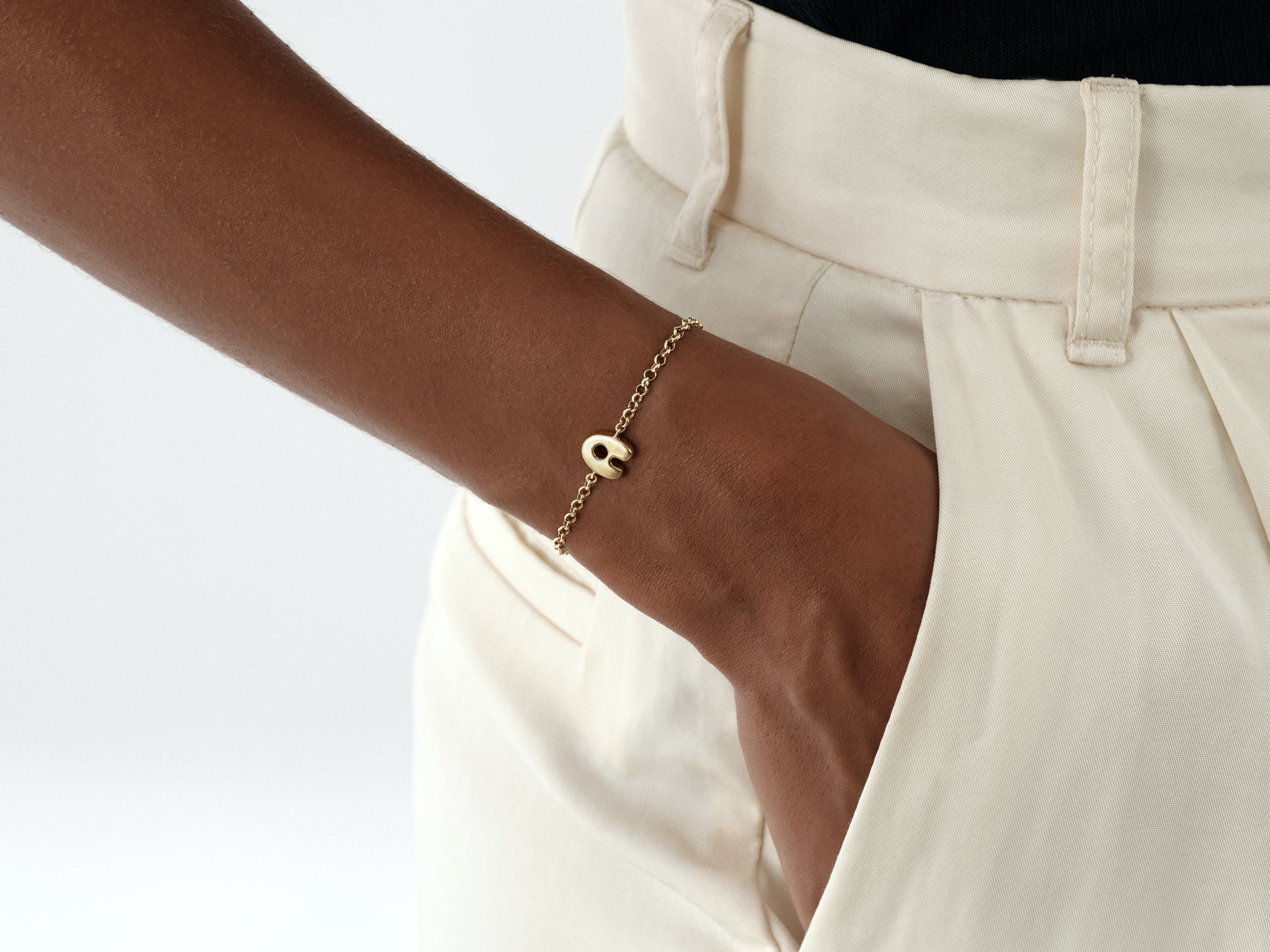 Bubble Letter Bracelet