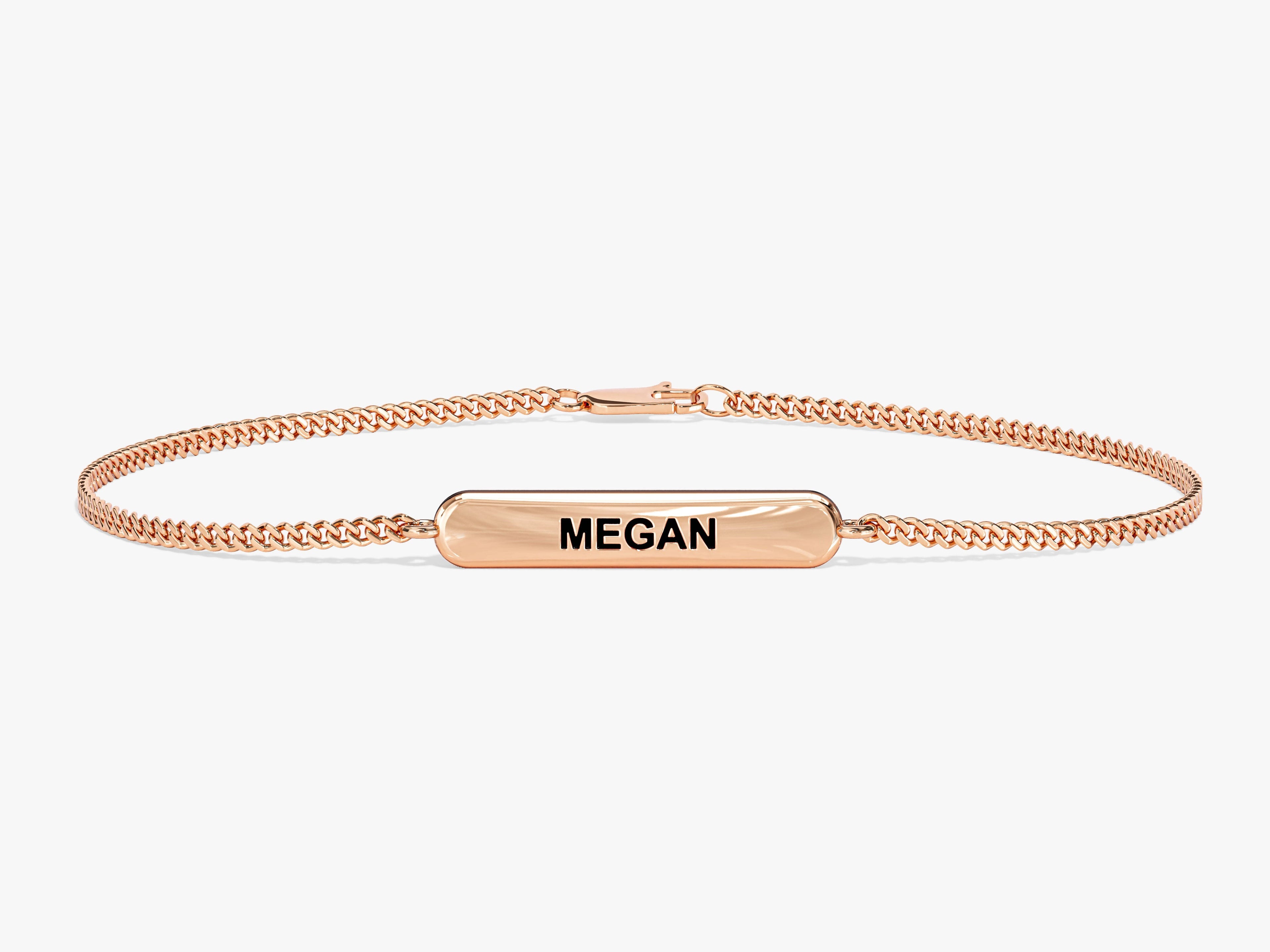 Cuban Chain Tag Name Bracelet