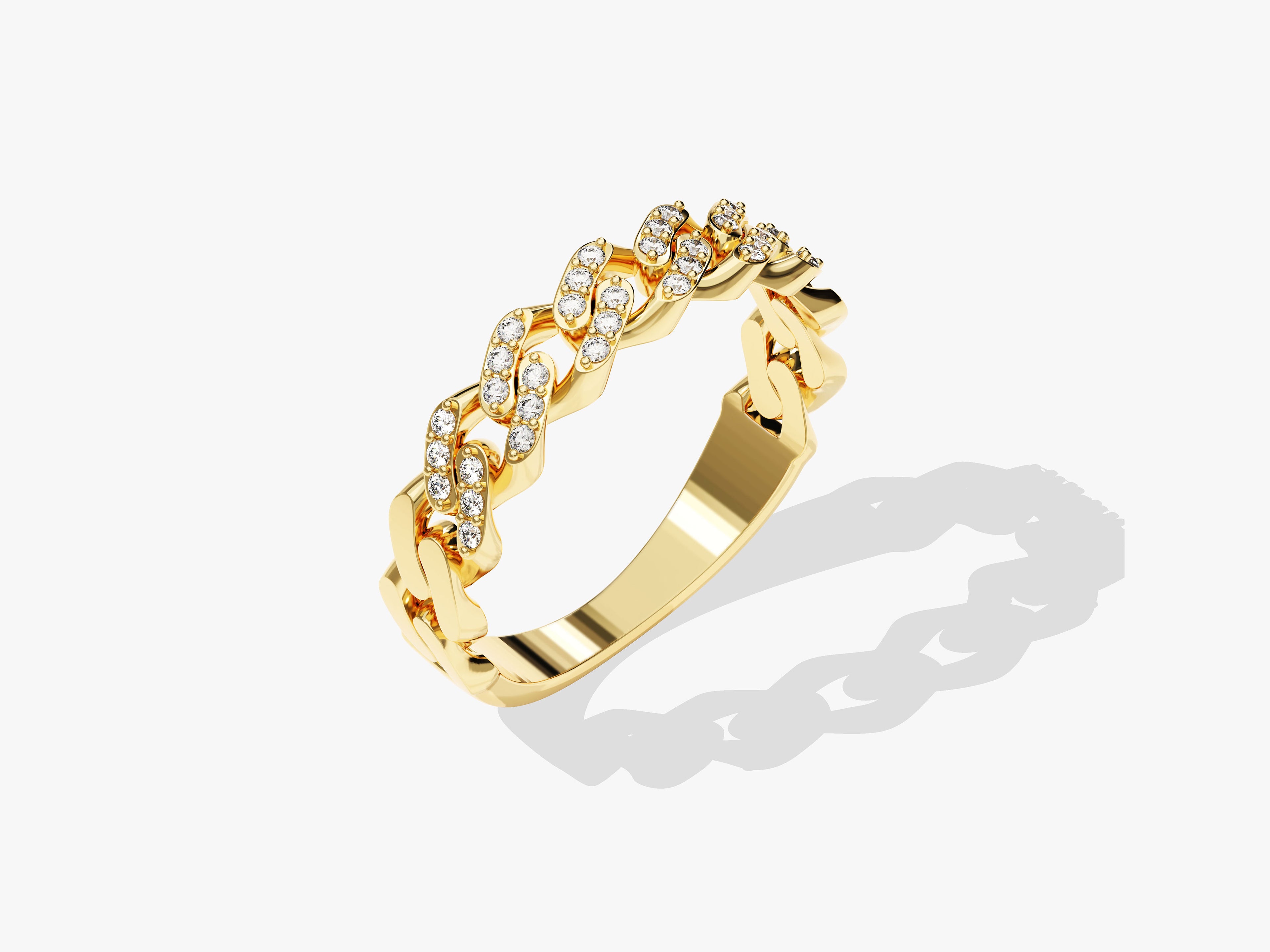 Chain Ring with Gemstone