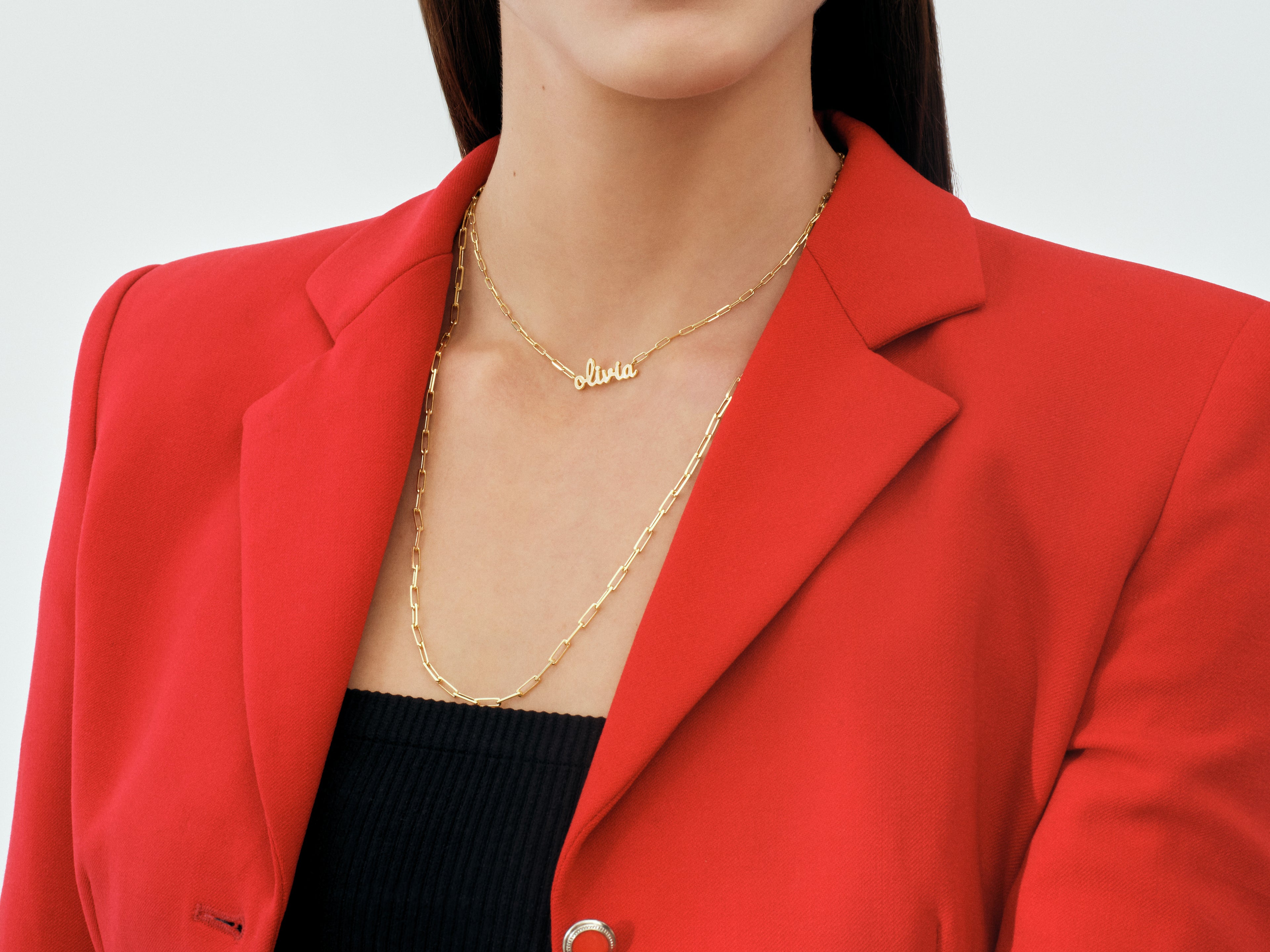 Paperclip Name Necklace