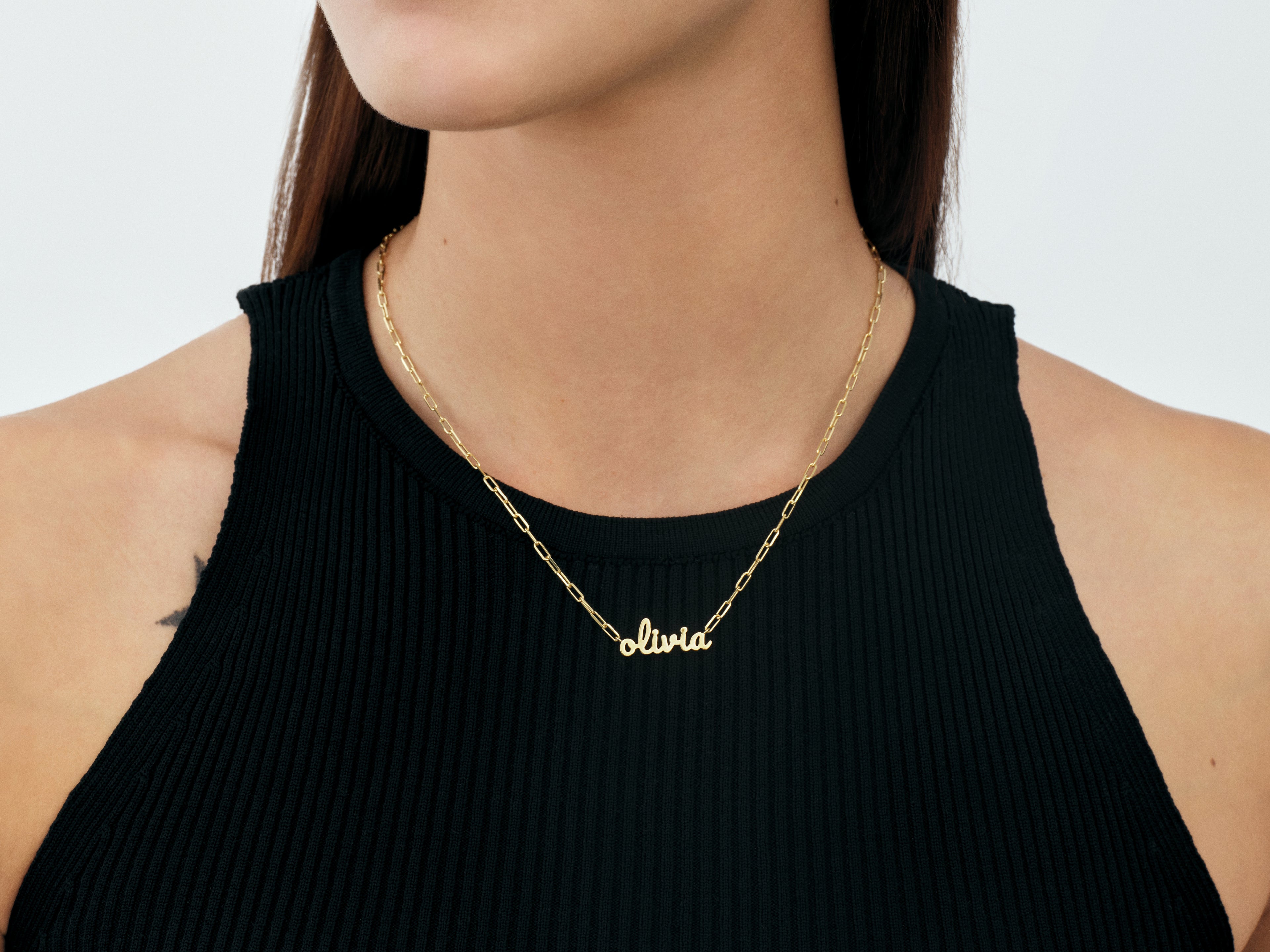 Paperclip Name Necklace