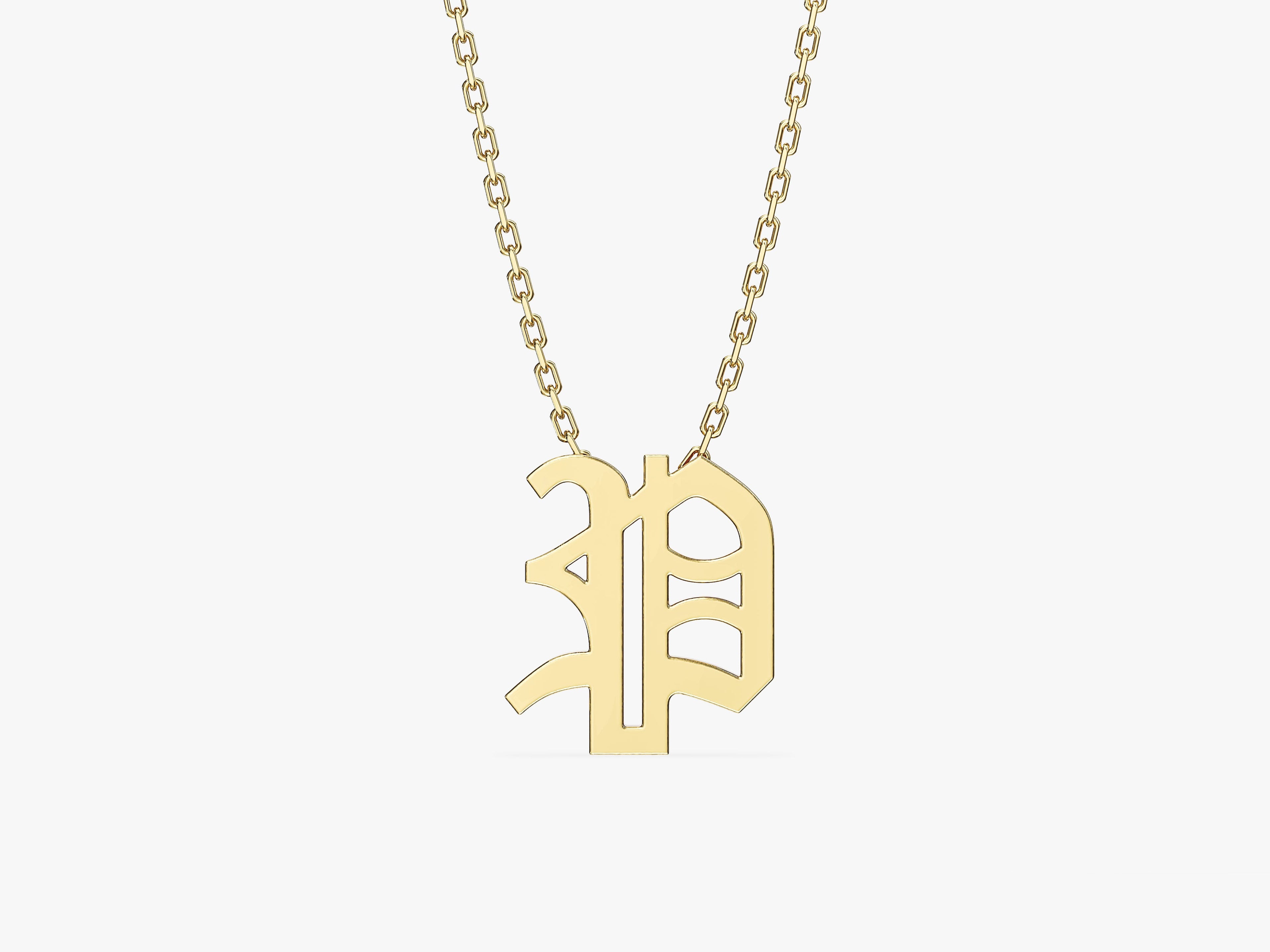 Vintage Letter Necklace