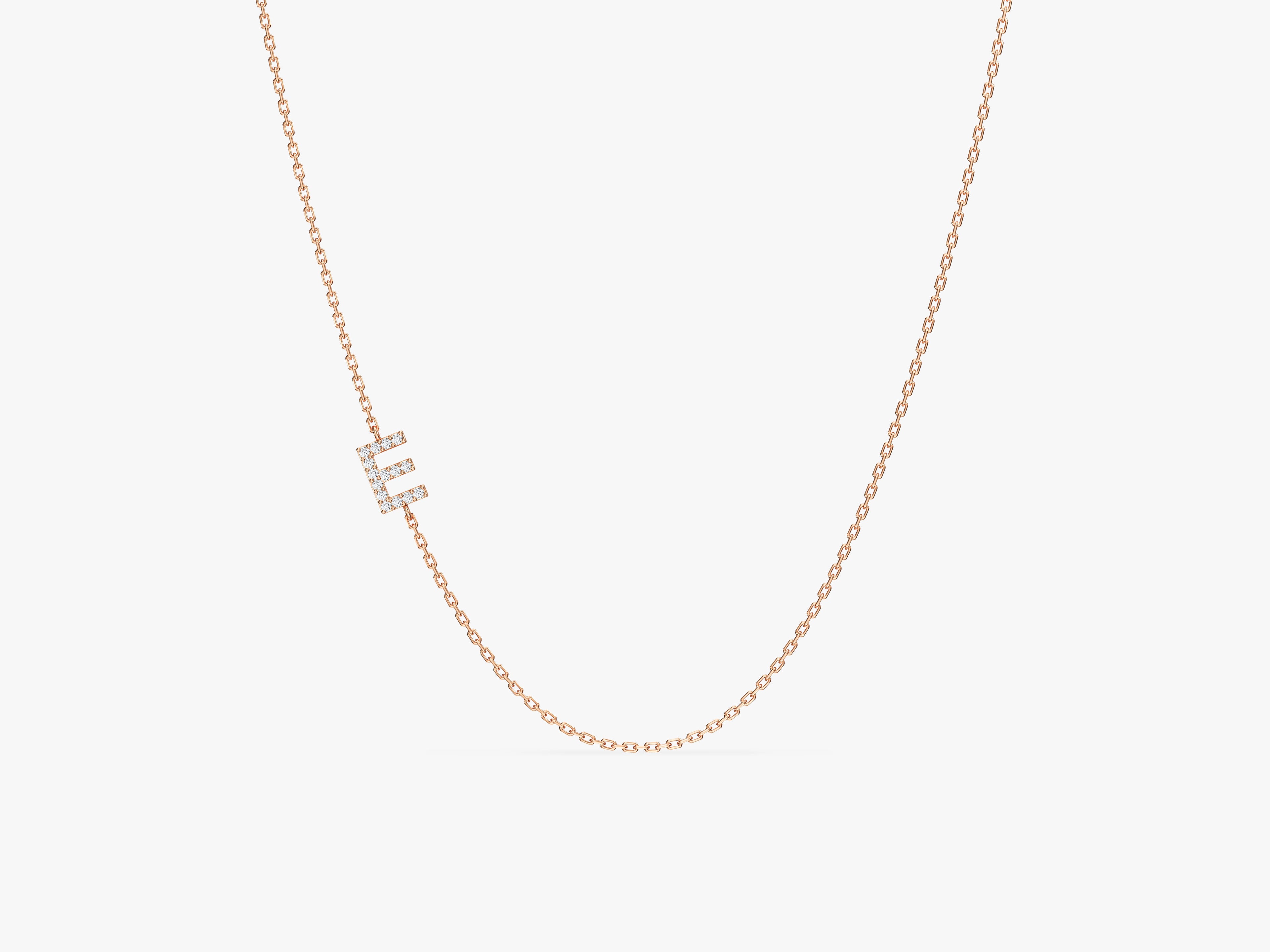 Sideways Letter Necklace