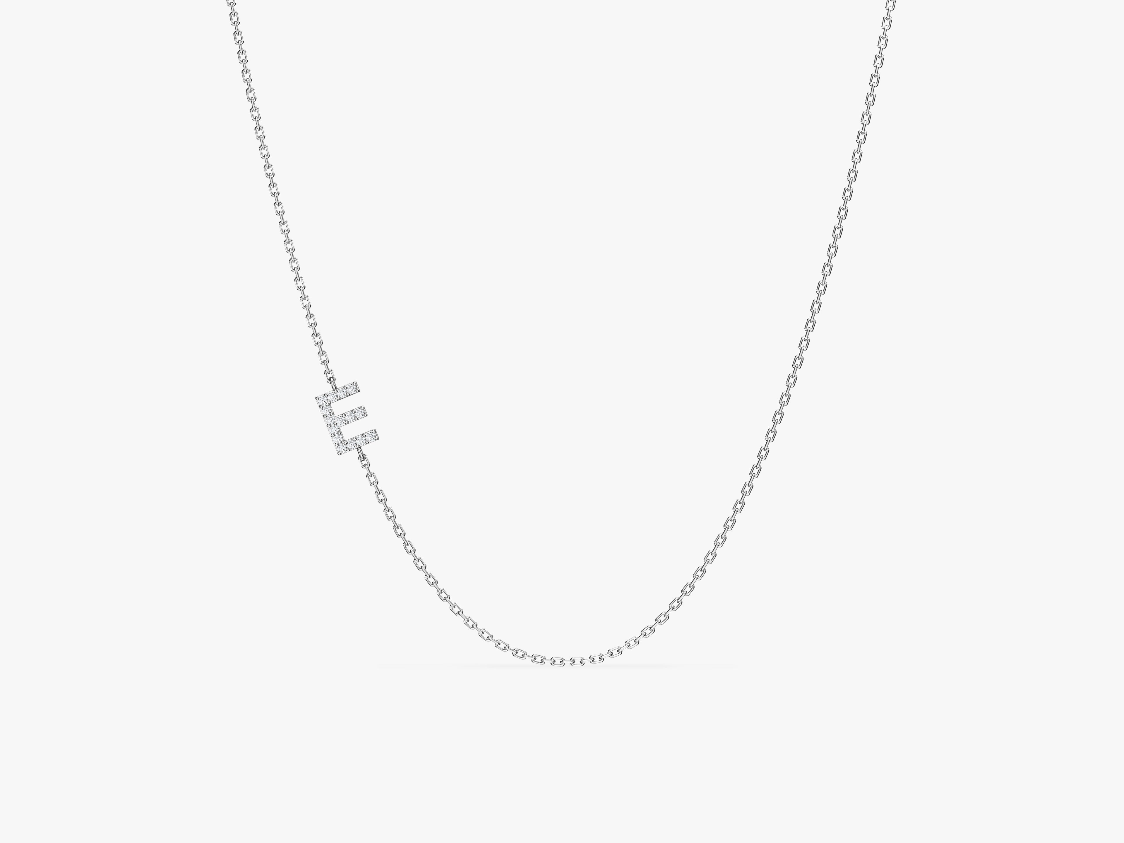 Sideways Letter Necklace