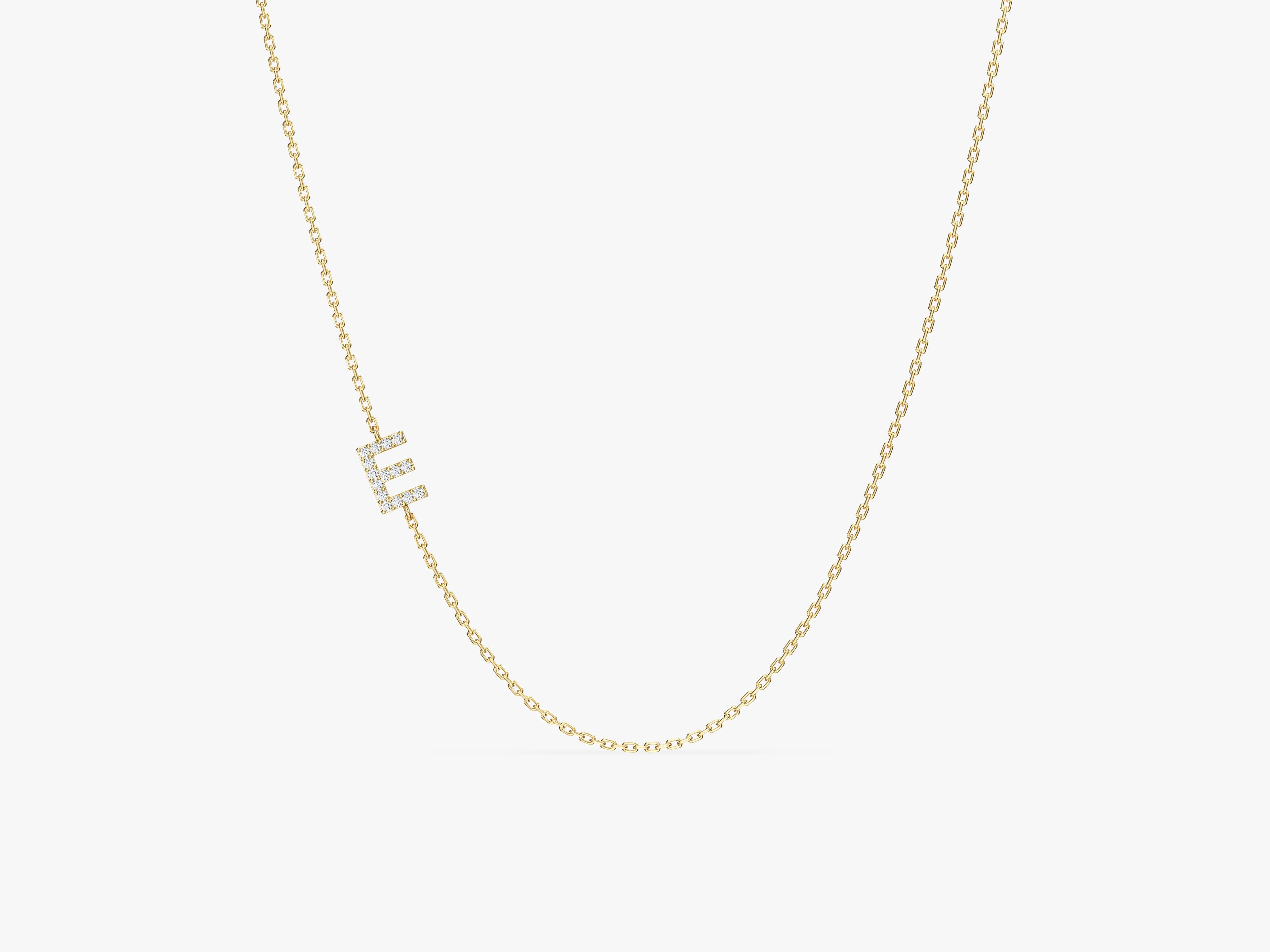 Sideways Letter Necklace