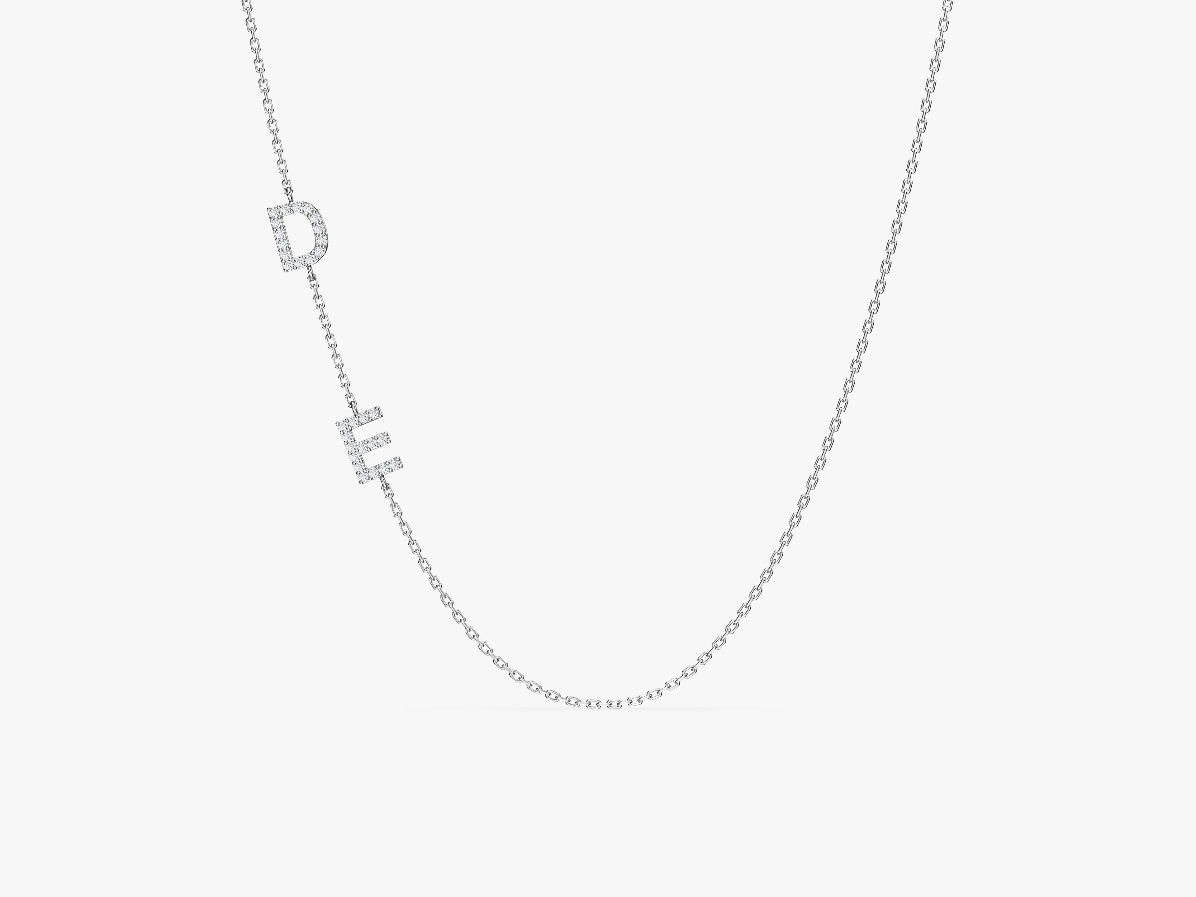 Sideways Letter Necklace
