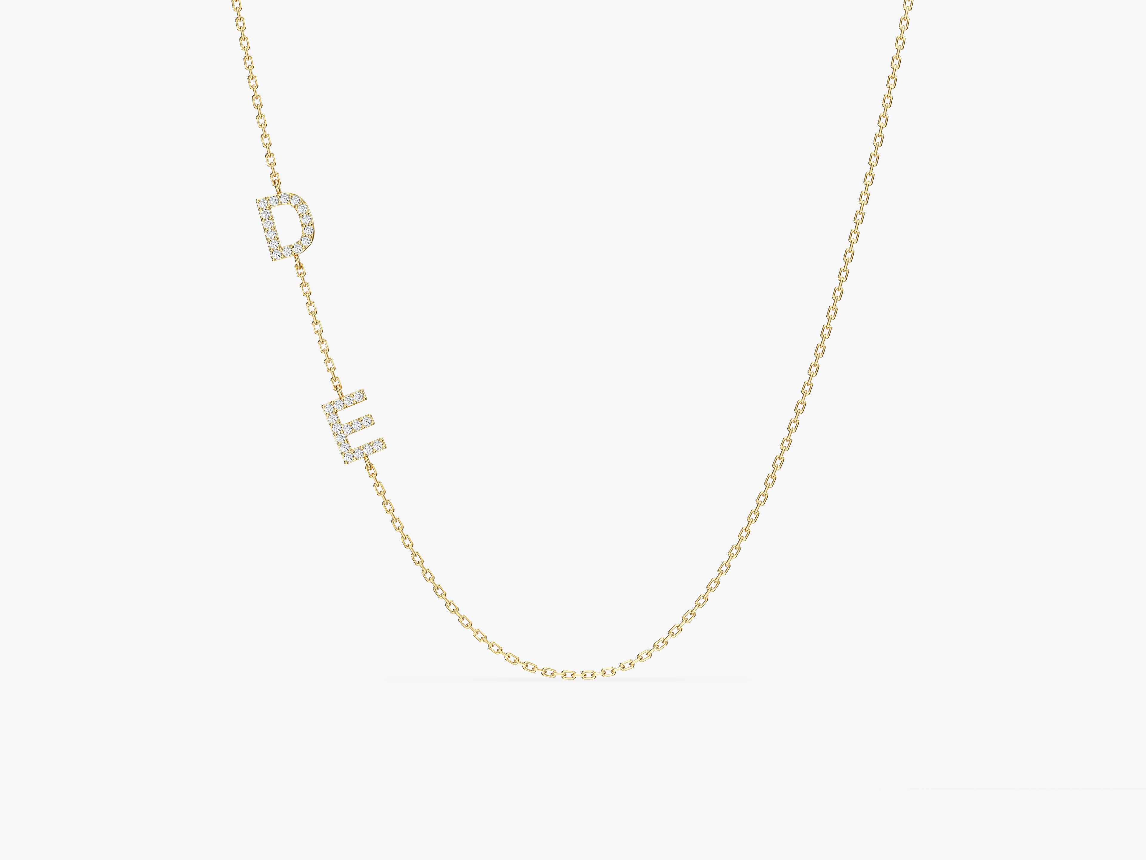 Sideways Letter Necklace