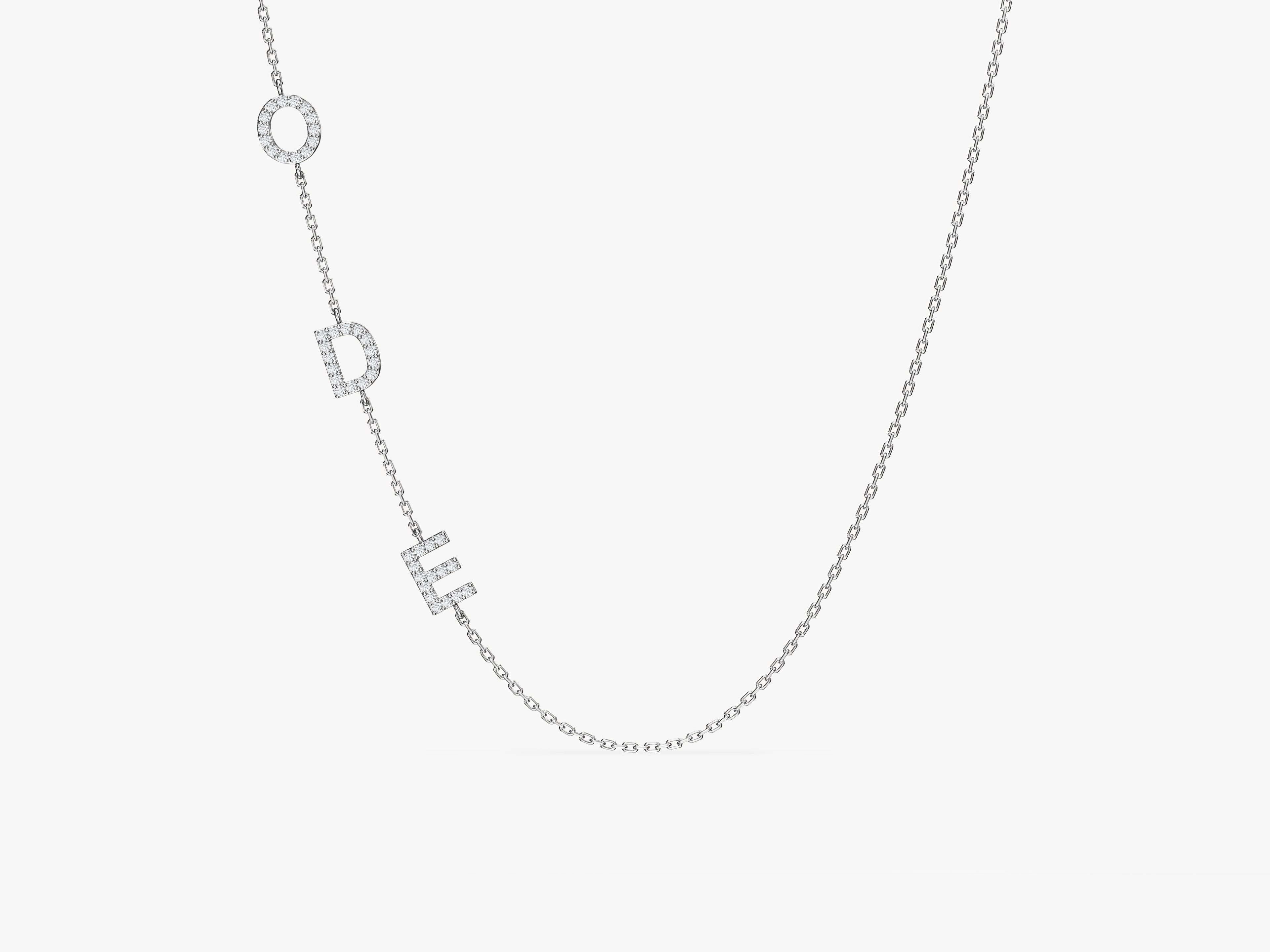 Sideways Letter Necklace