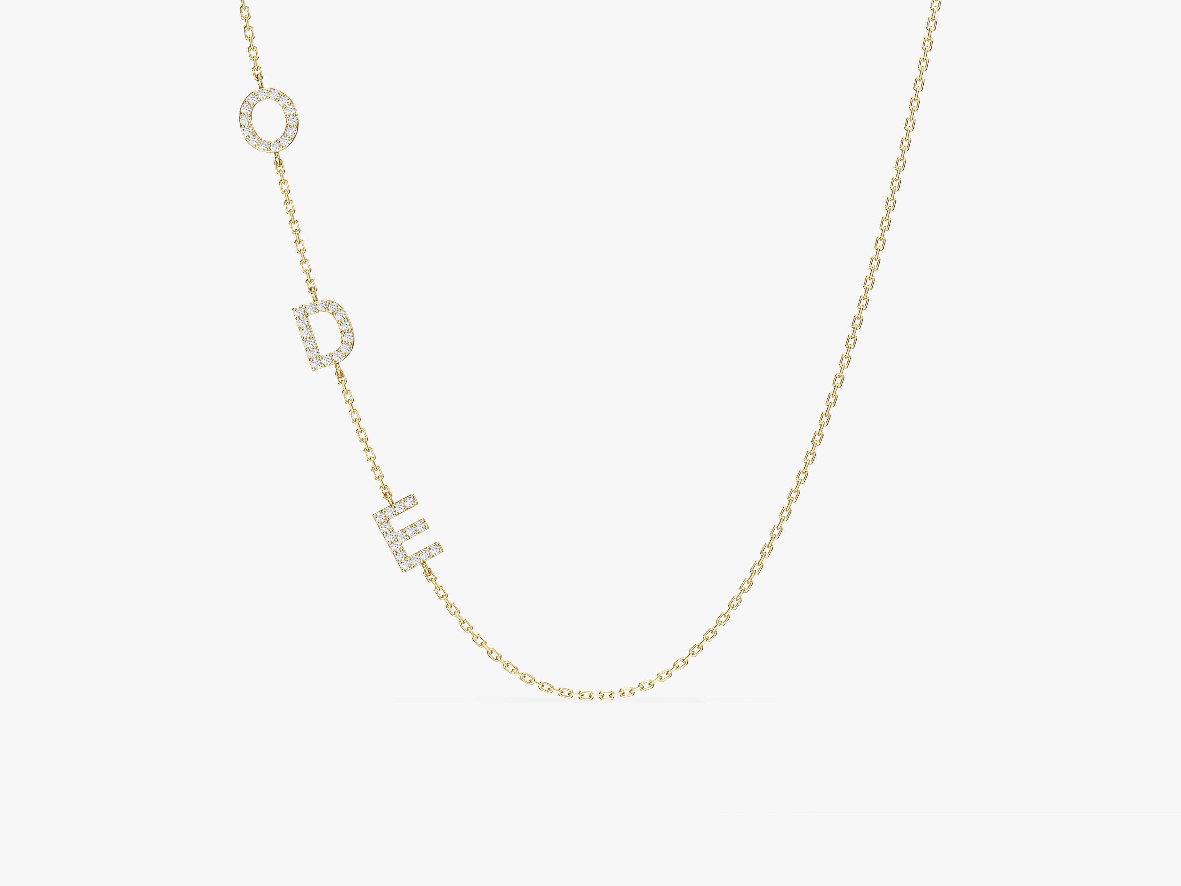 Sideways Letter Necklace