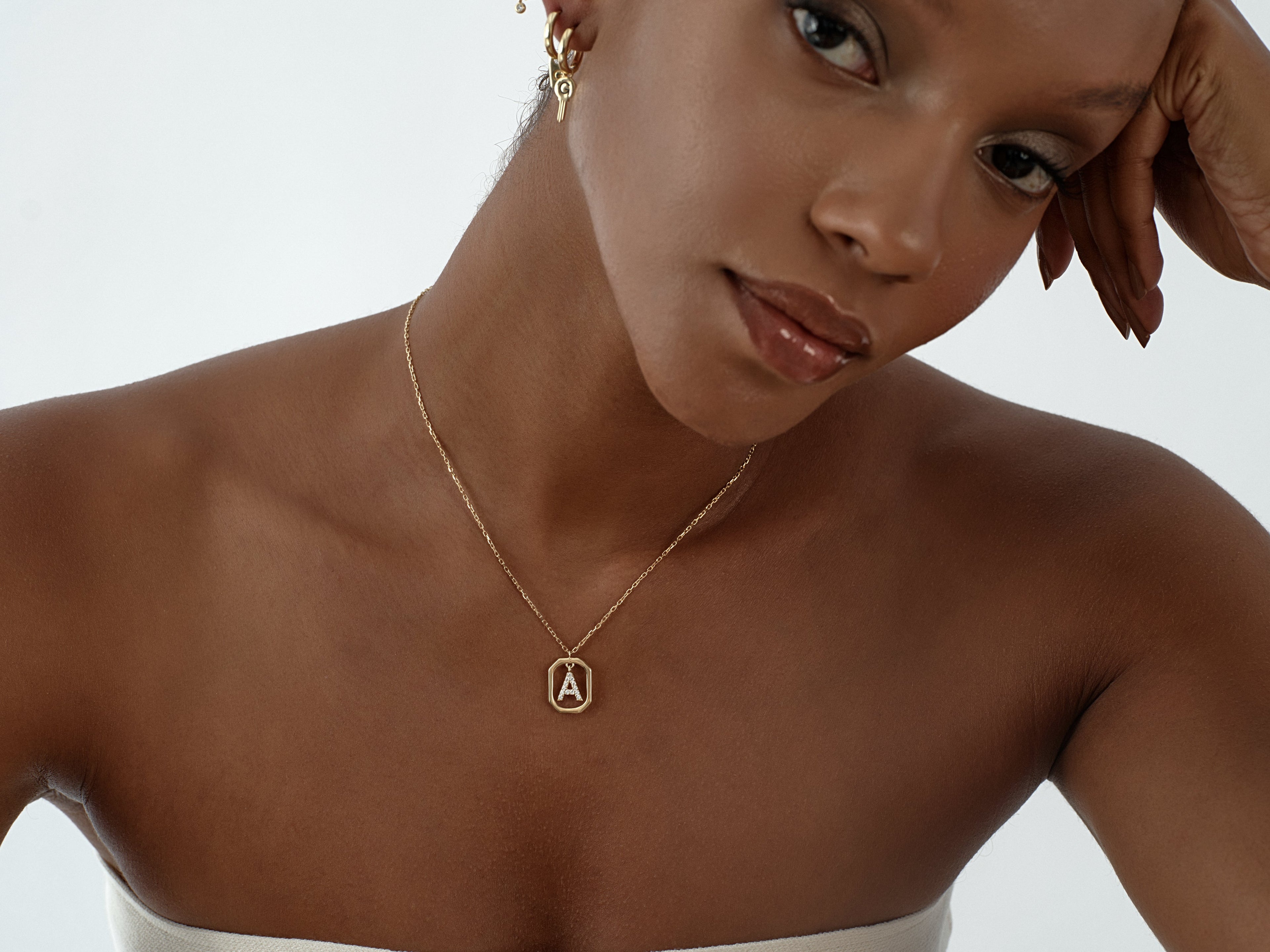 Letter Frame Necklace