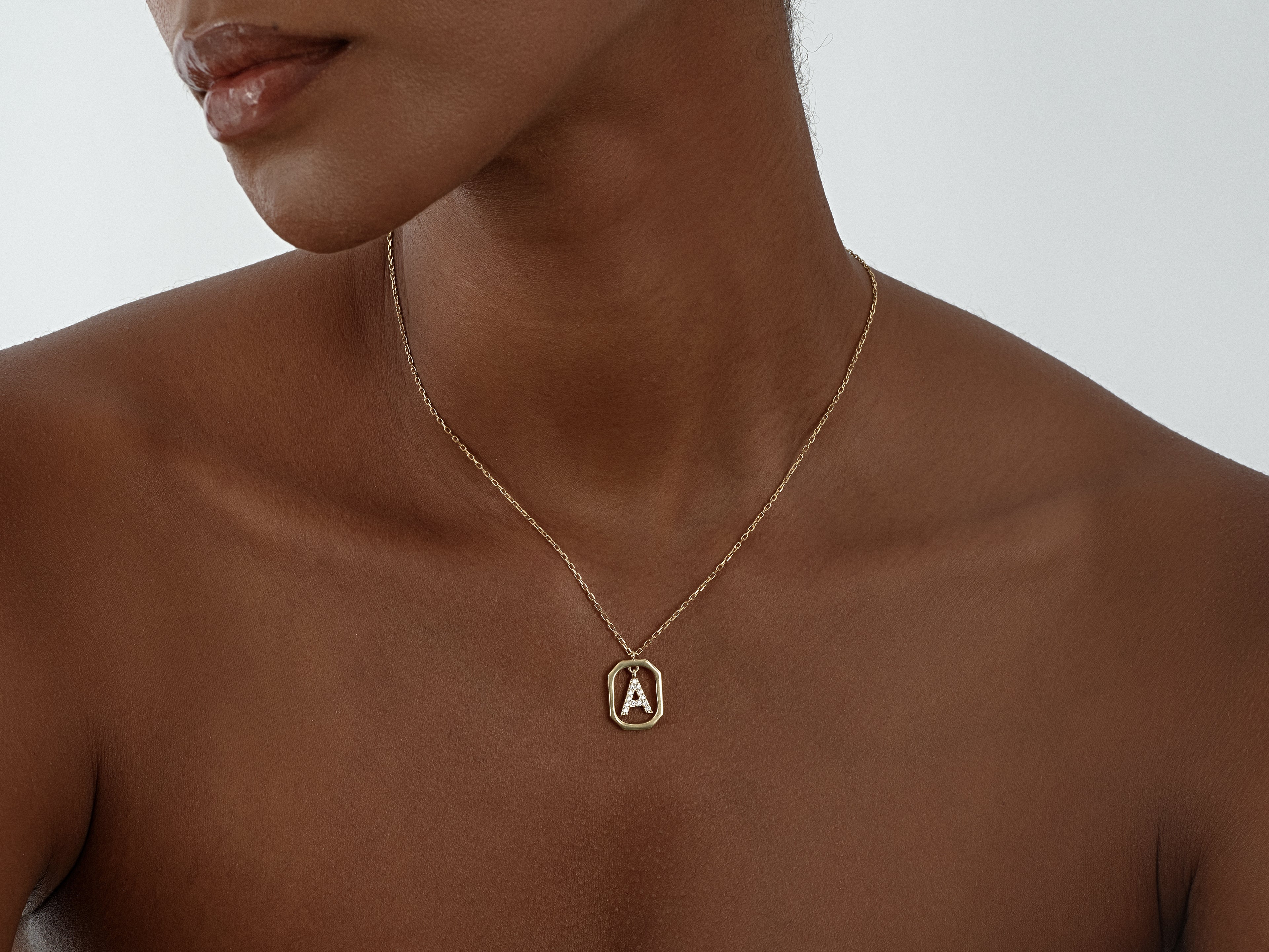 Letter Frame Necklace