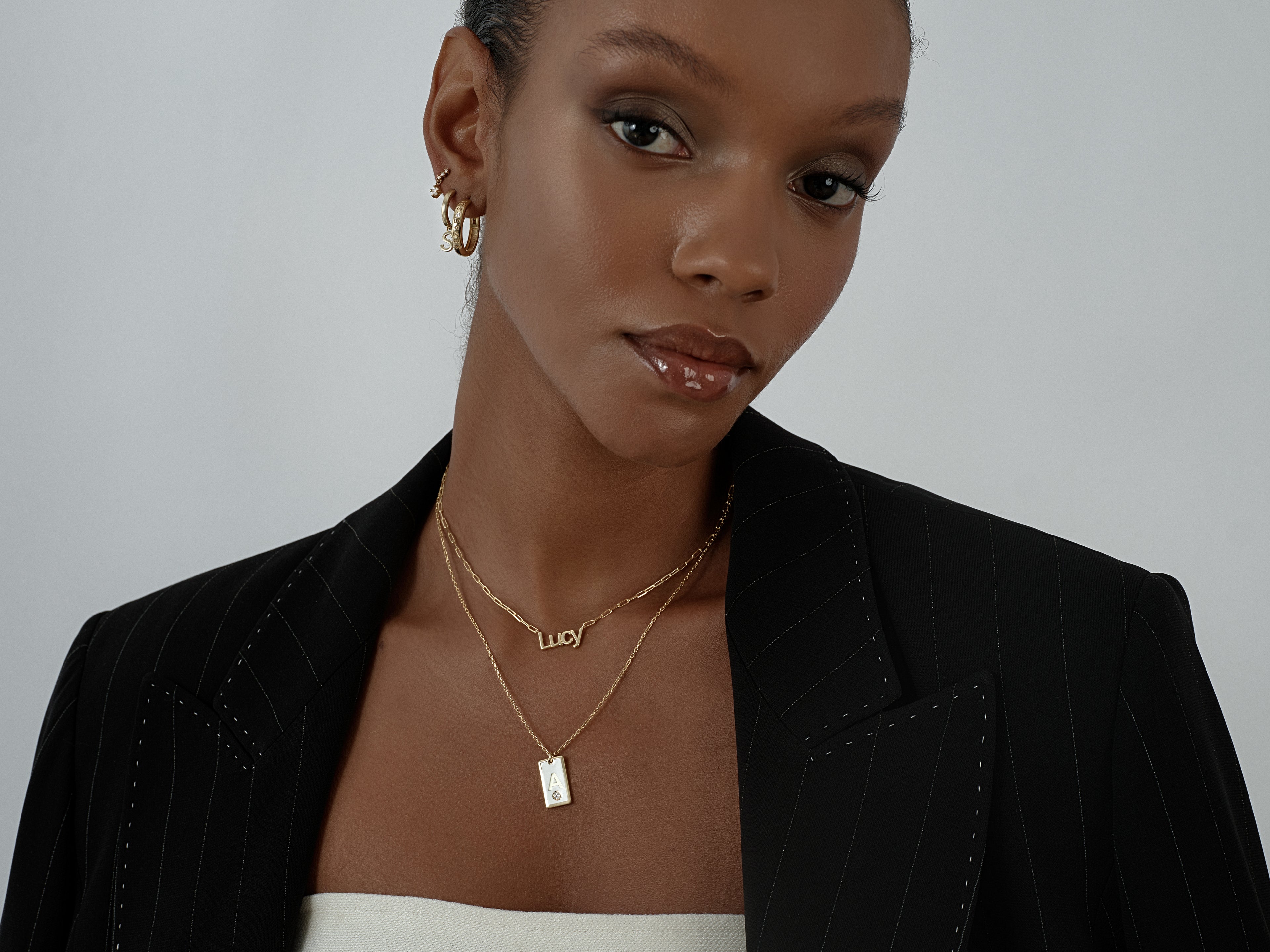 Birthstone Tag Necklace