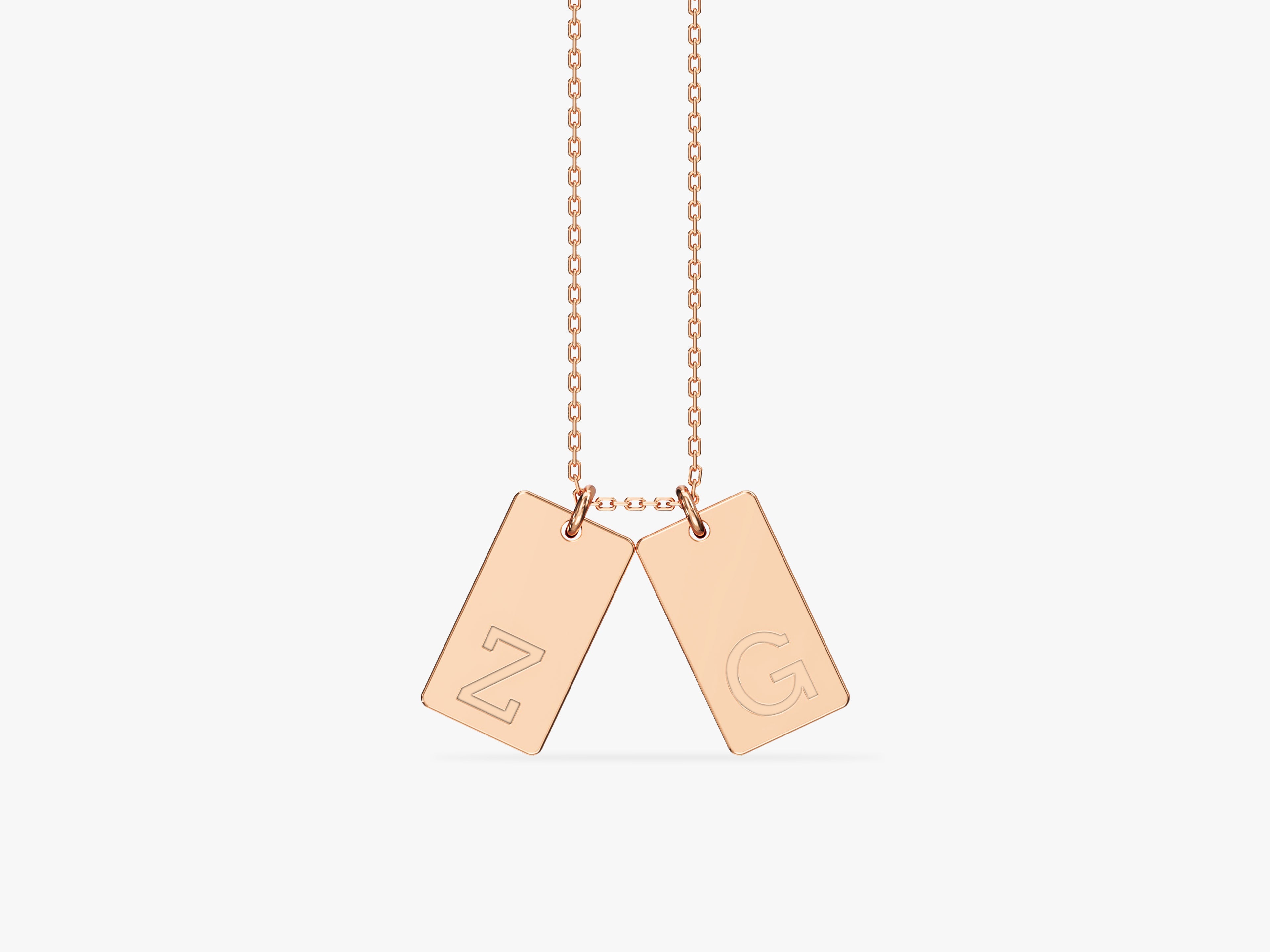 Letter Tag Necklace