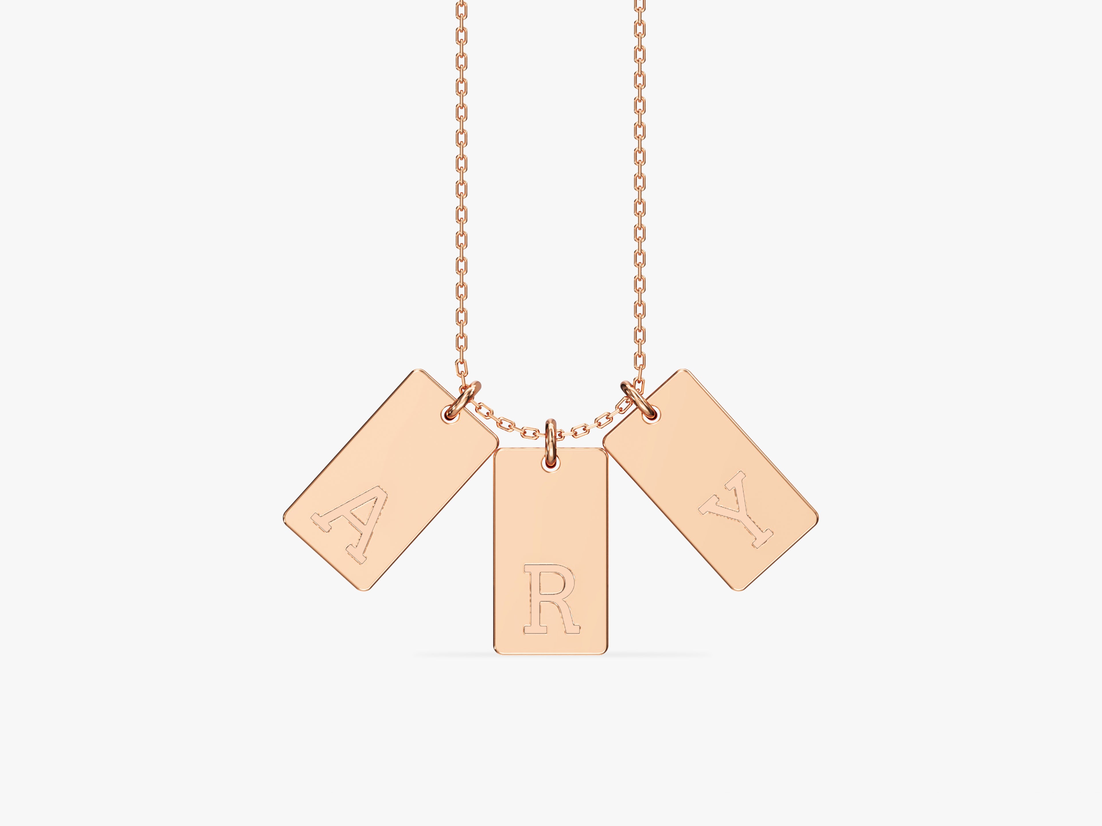 Letter Tag Necklace