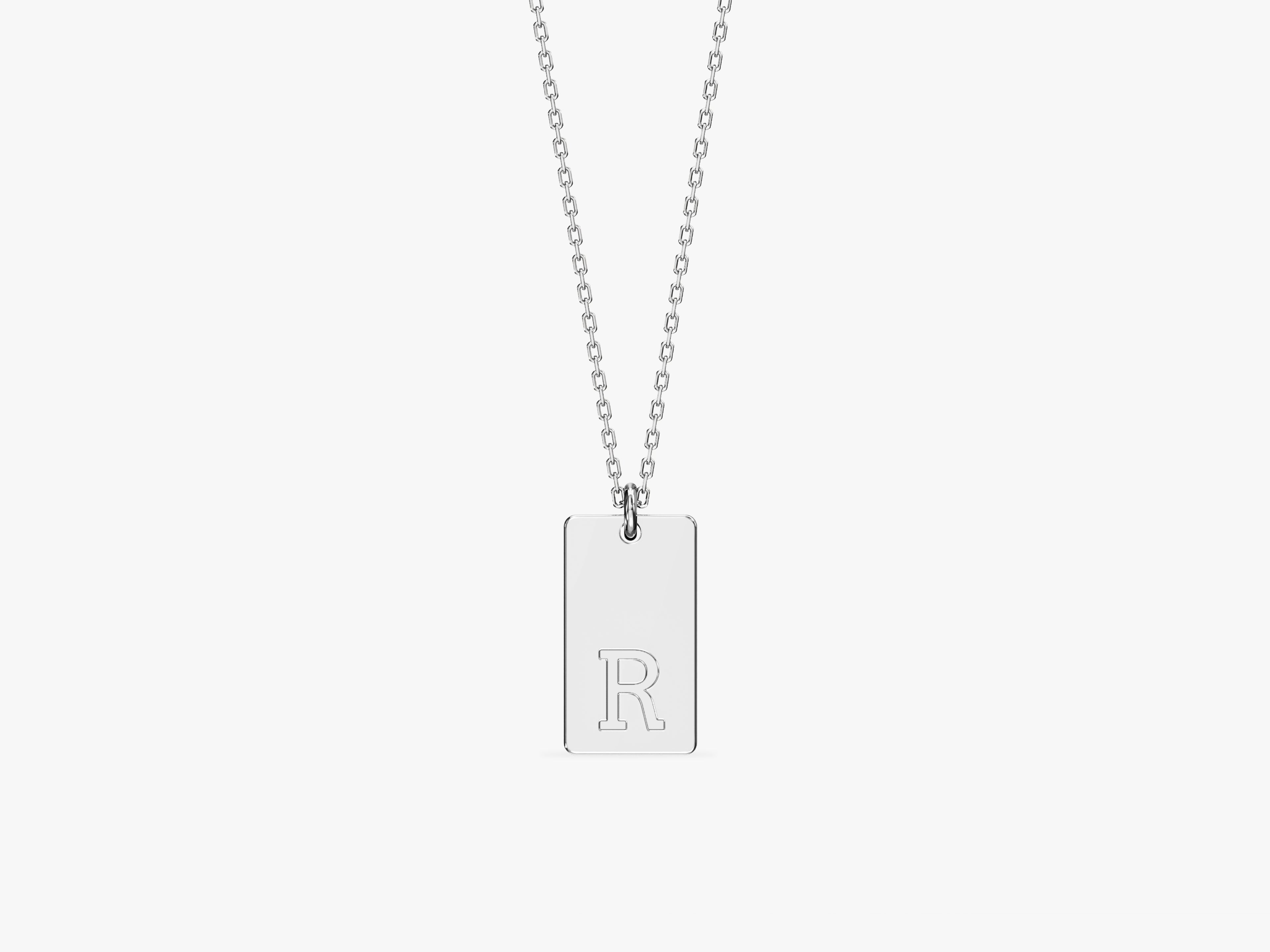 Letter Tag Necklace
