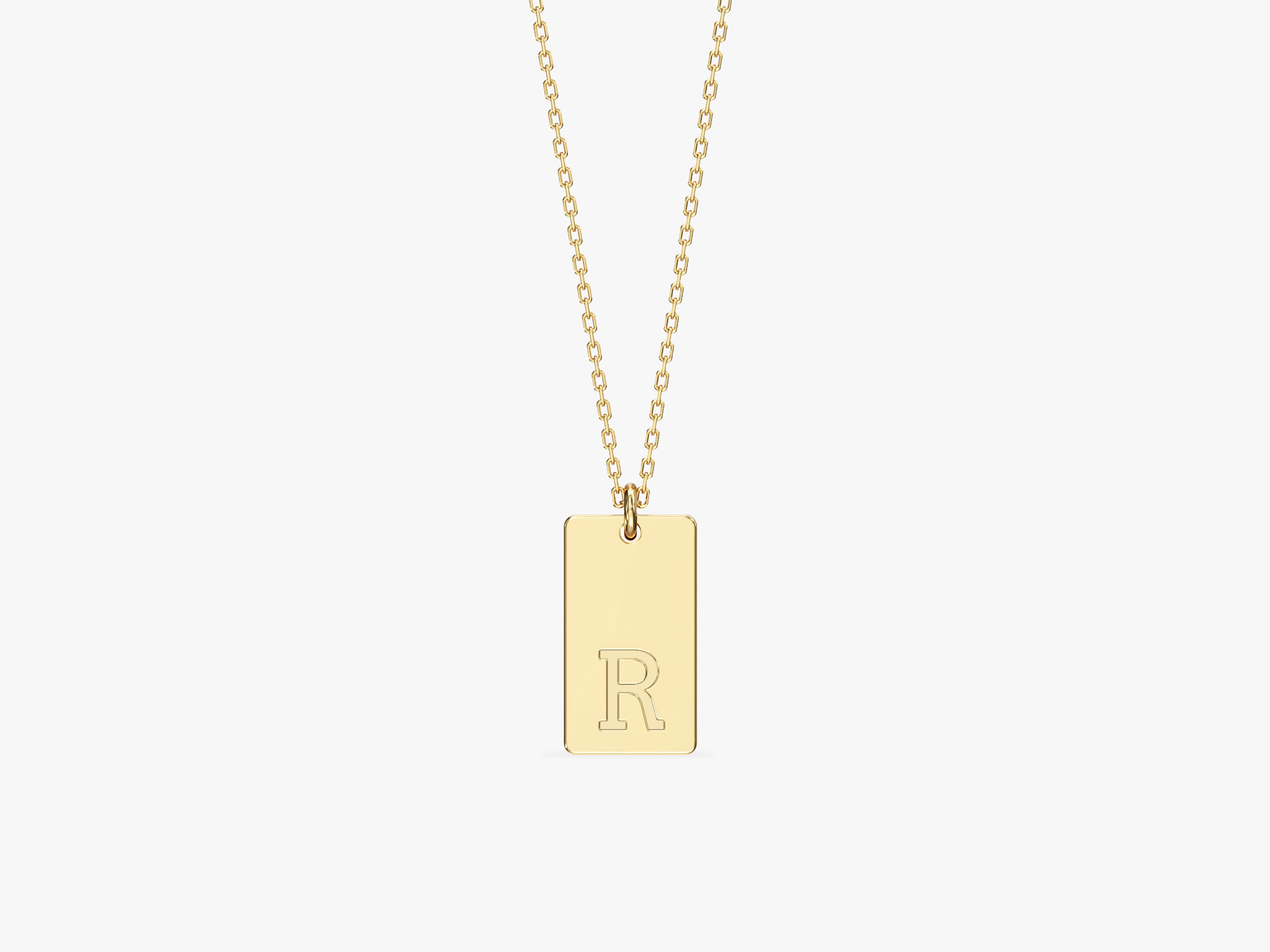 Letter Tag Necklace