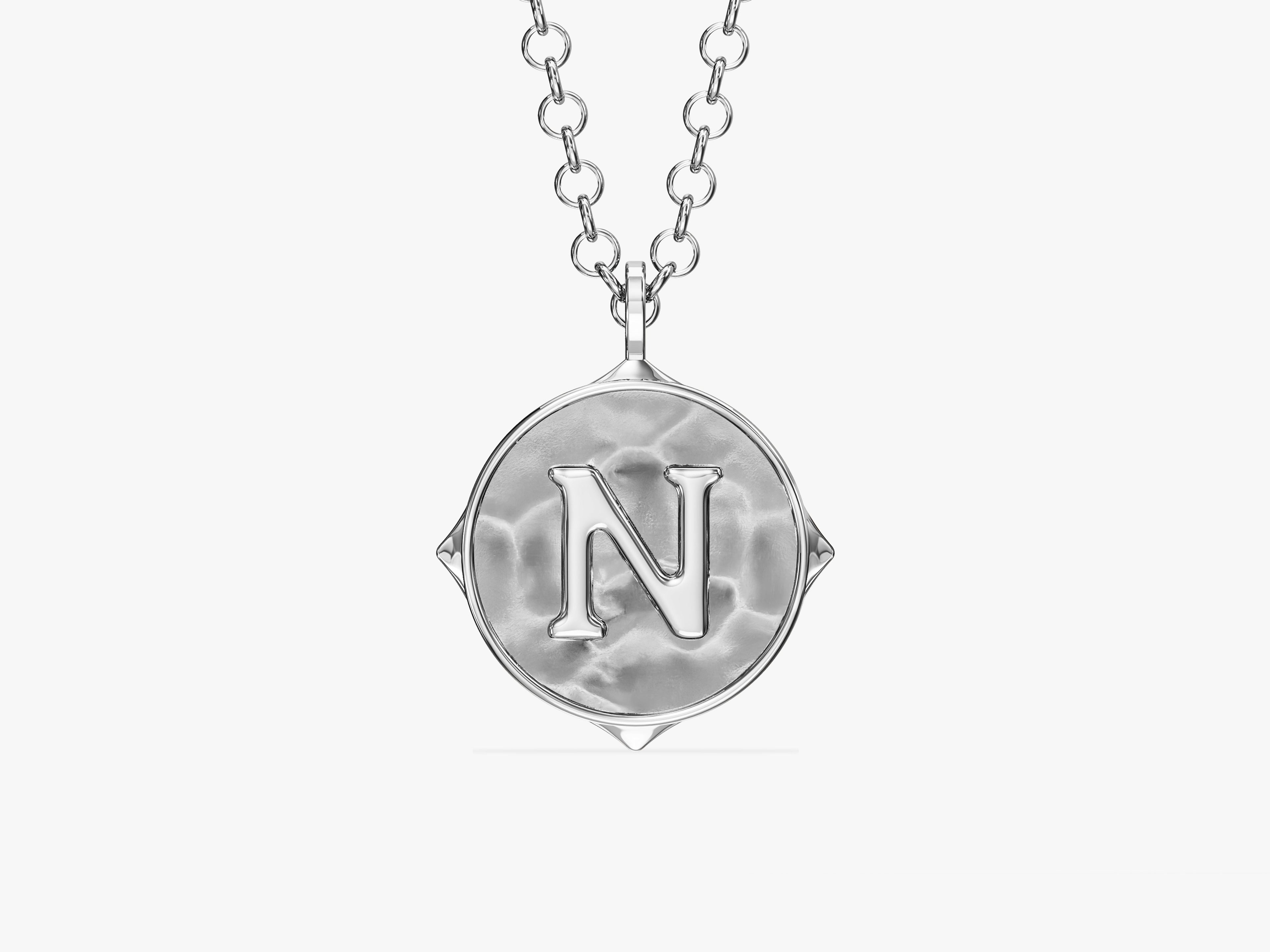 Sand Initial Necklace