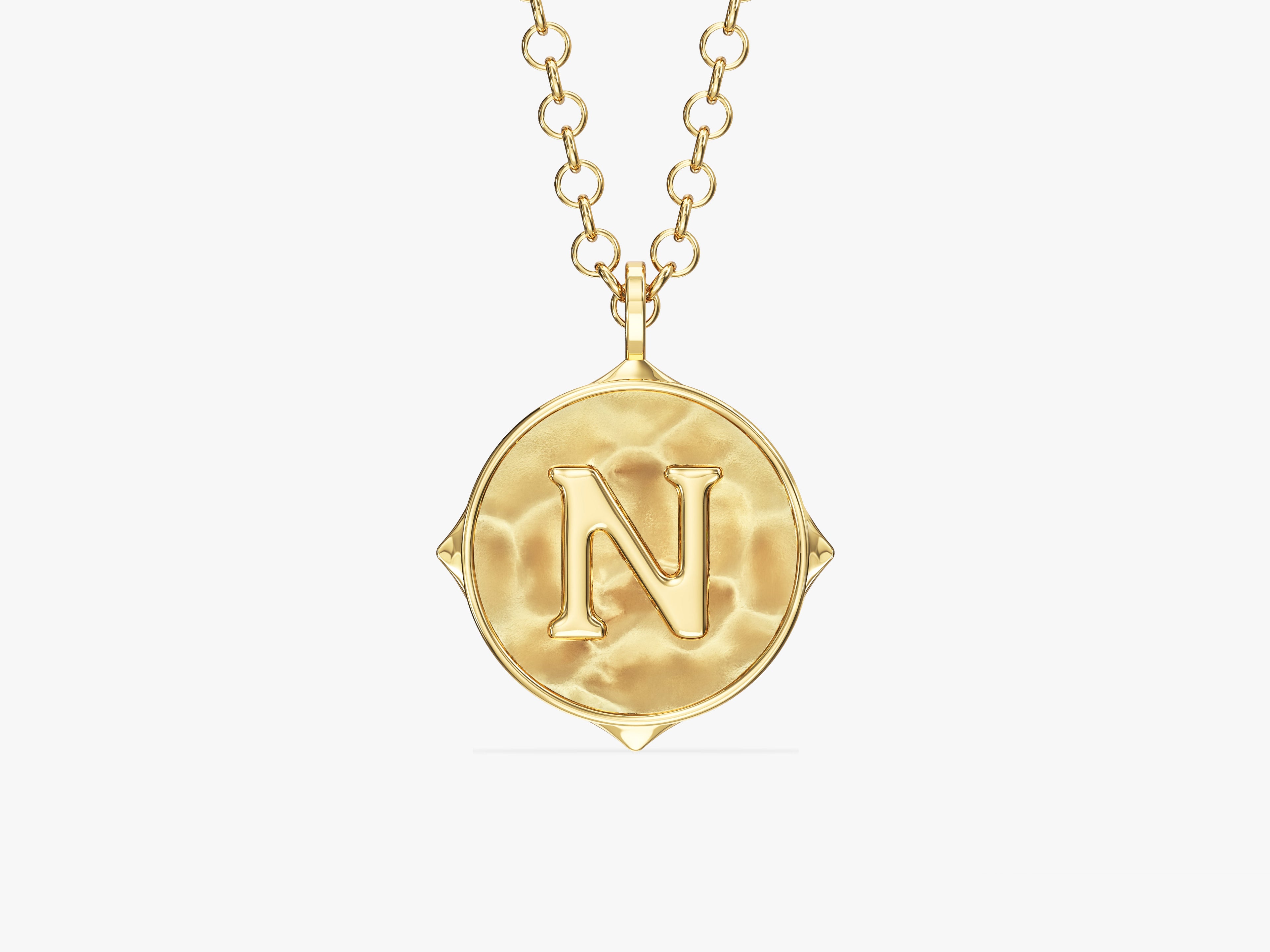 Sand Initial Necklace