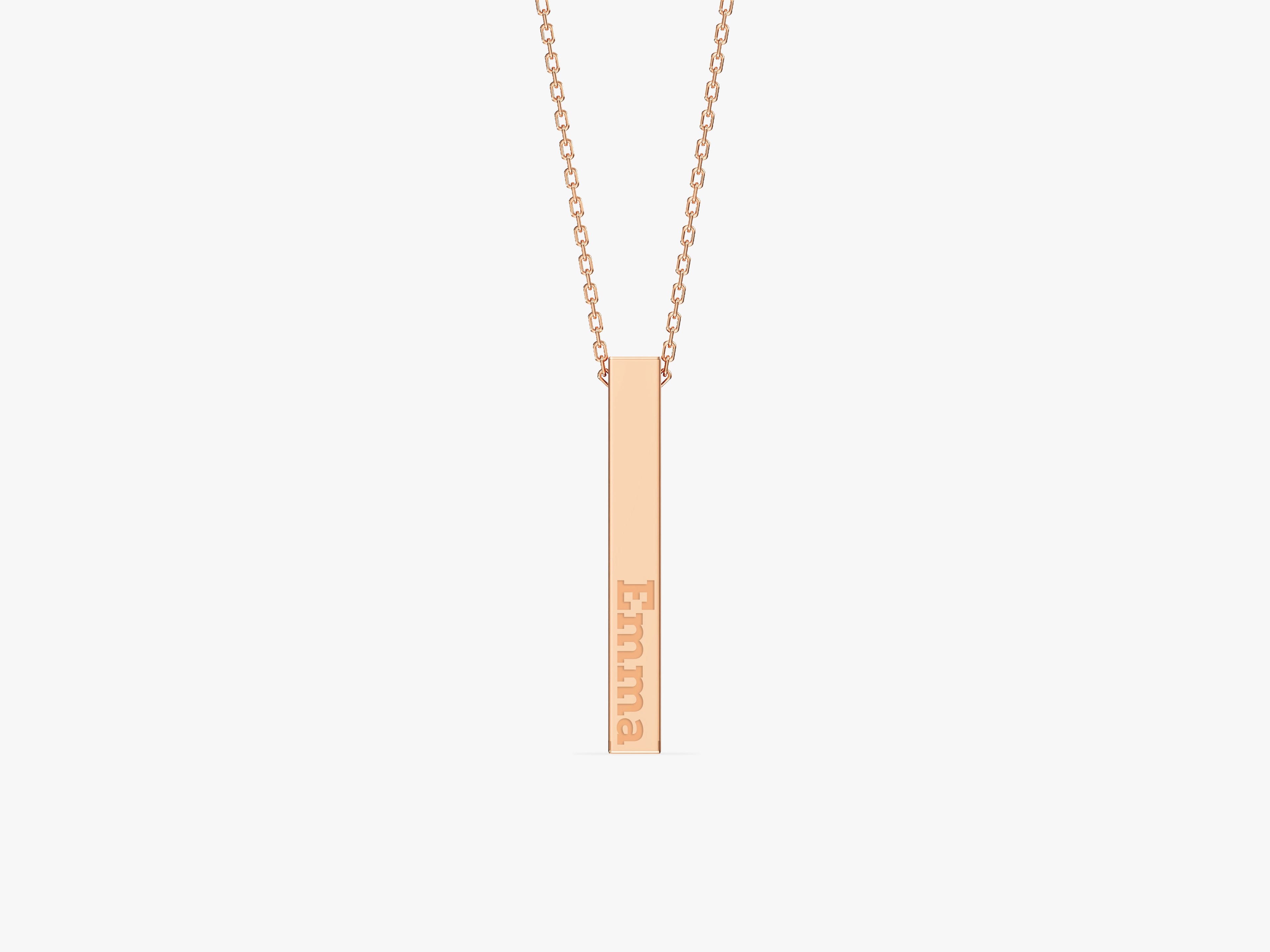 Bar Name Necklace