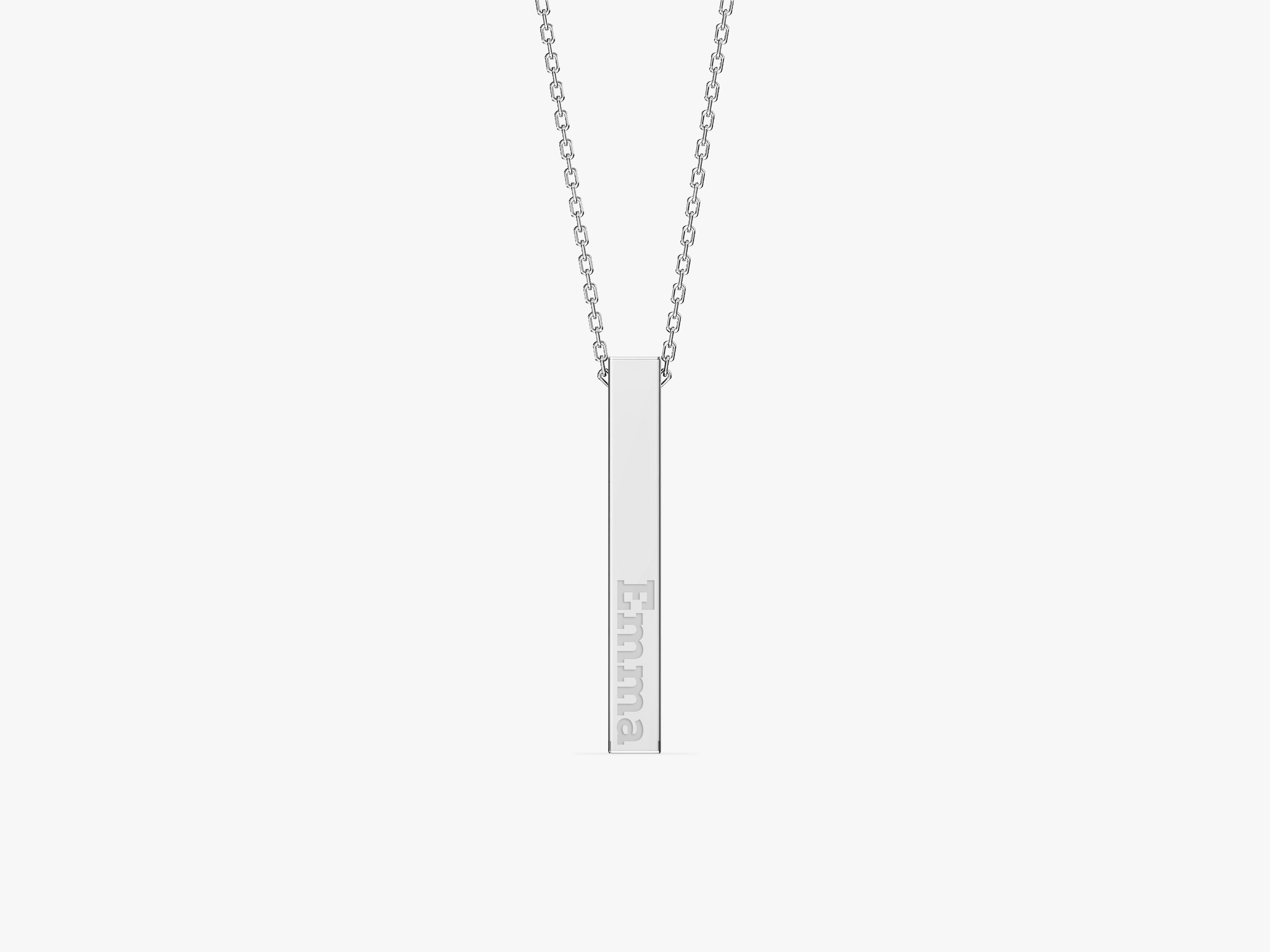 Bar Name Necklace