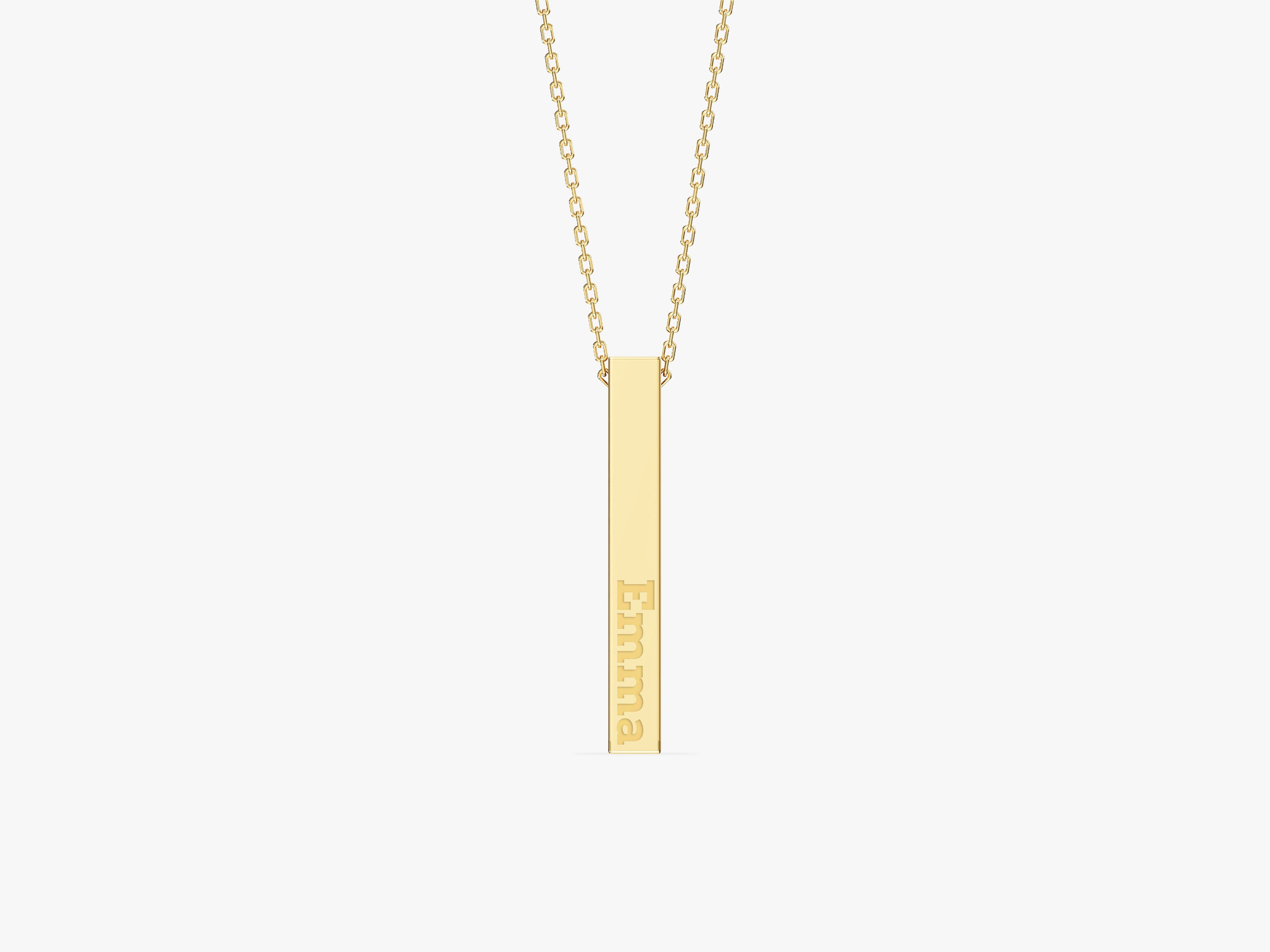 Bar Name Necklace