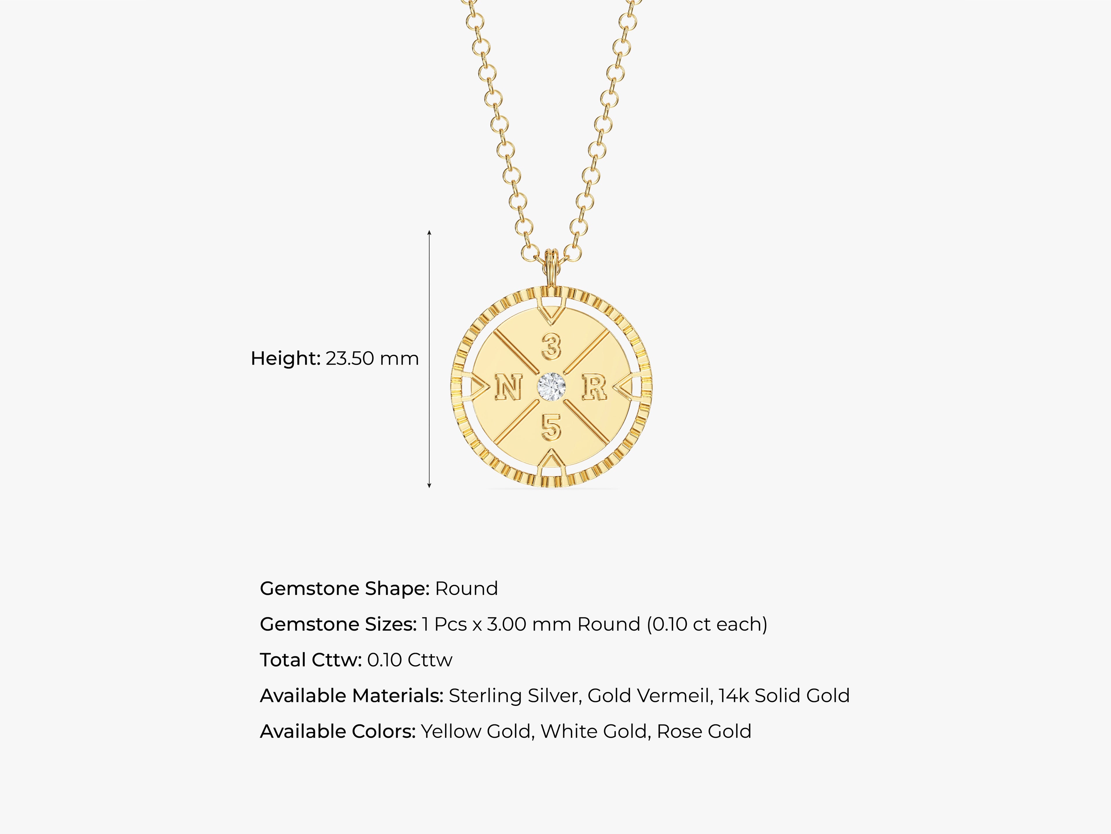 Initial Disc Necklace