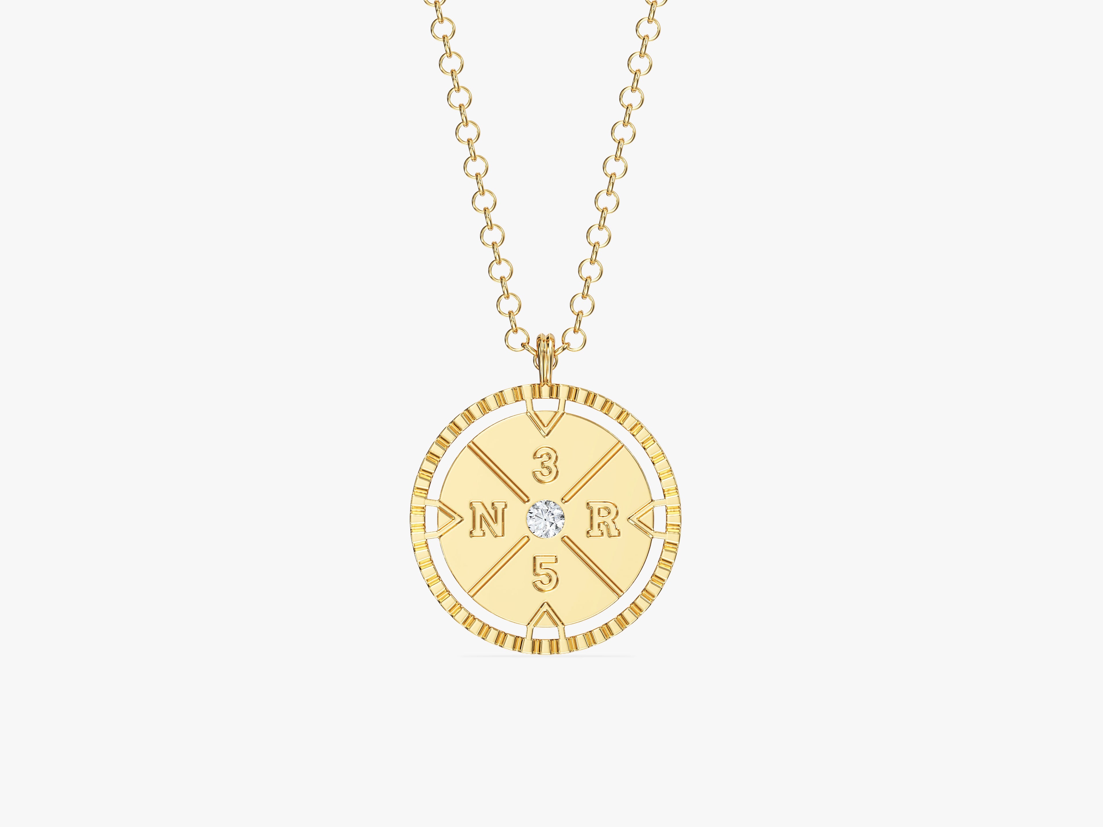 Initial Disc Necklace