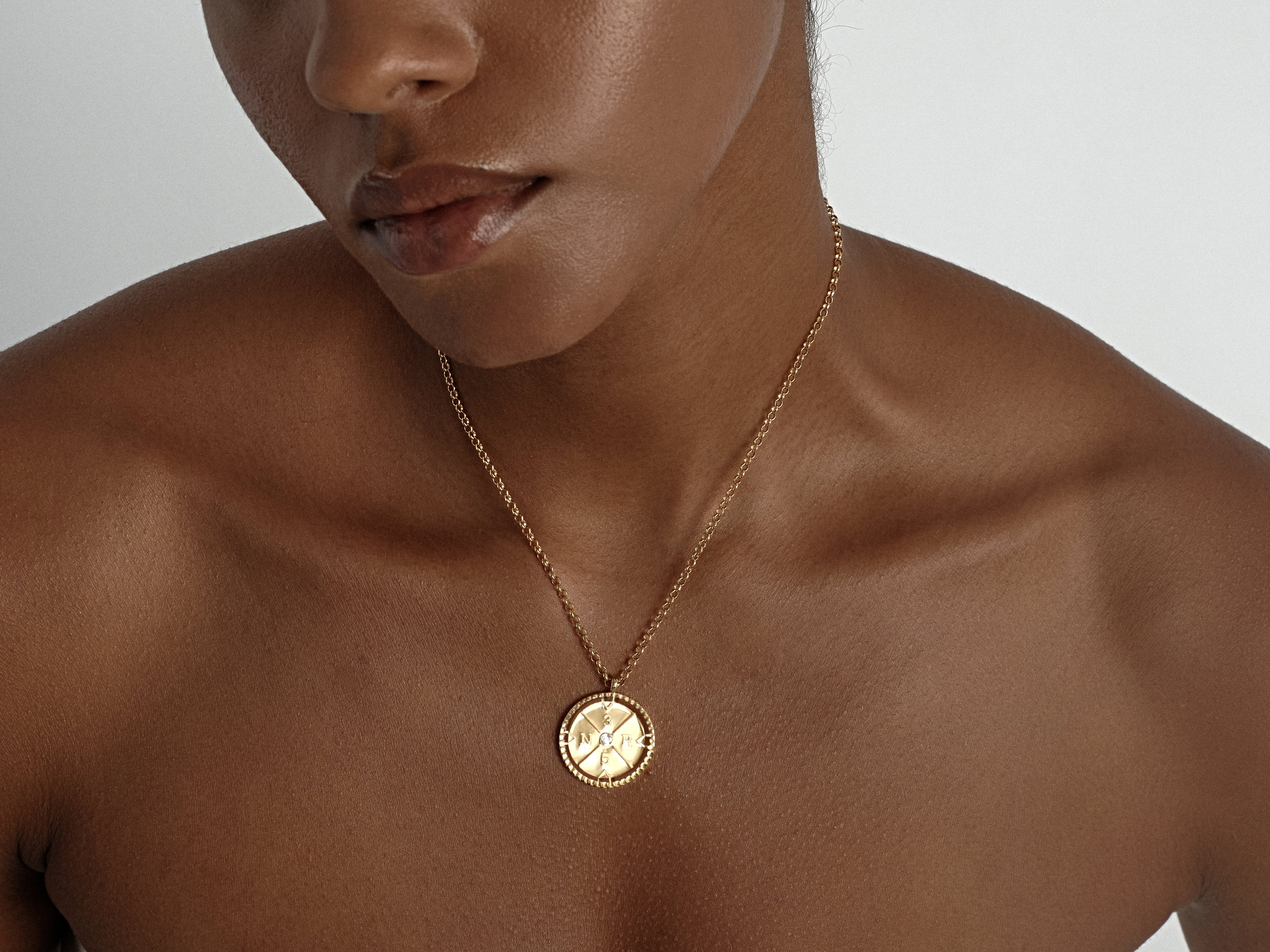 Initial Disc Necklace