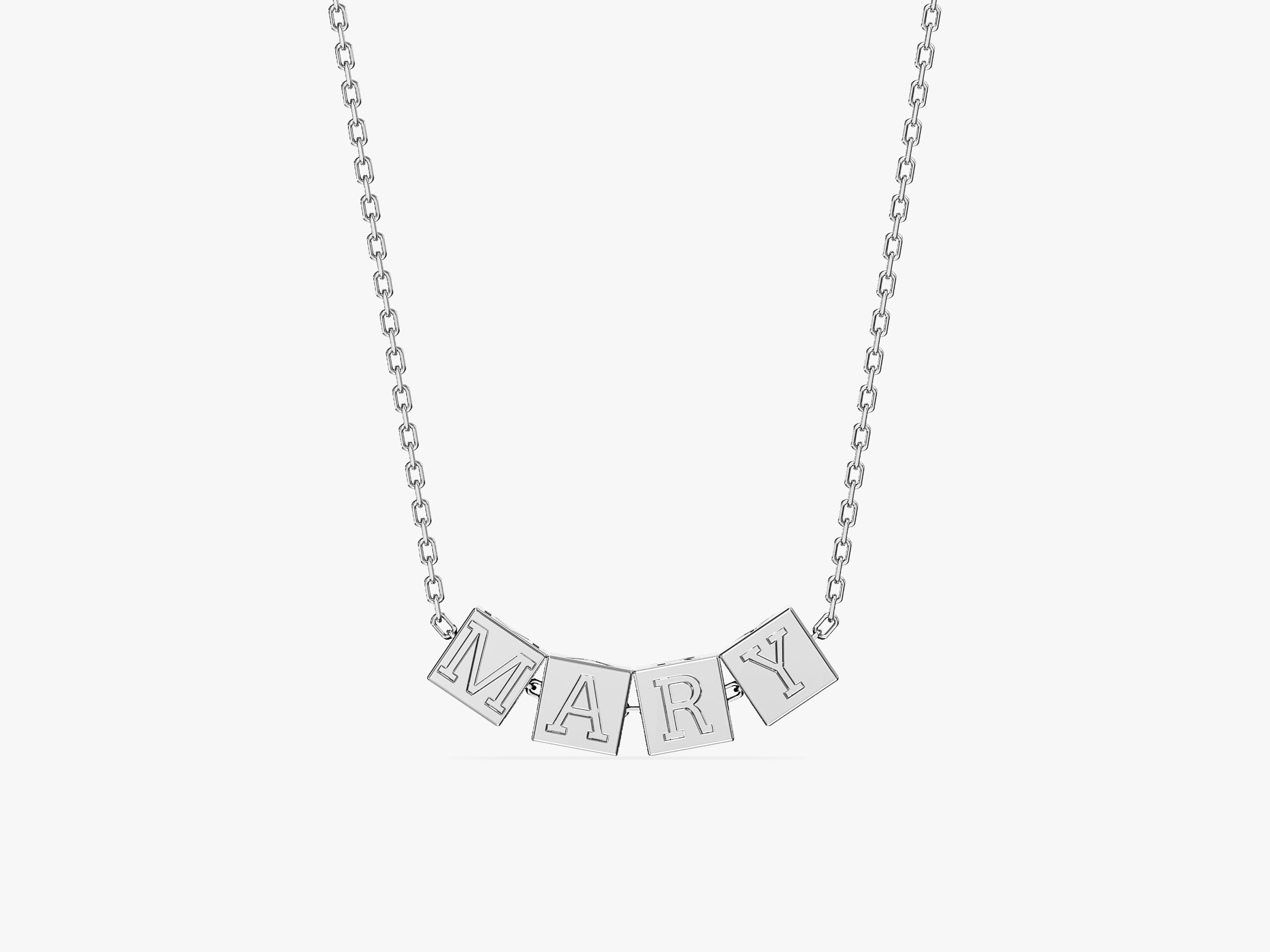 Cube Name Necklace