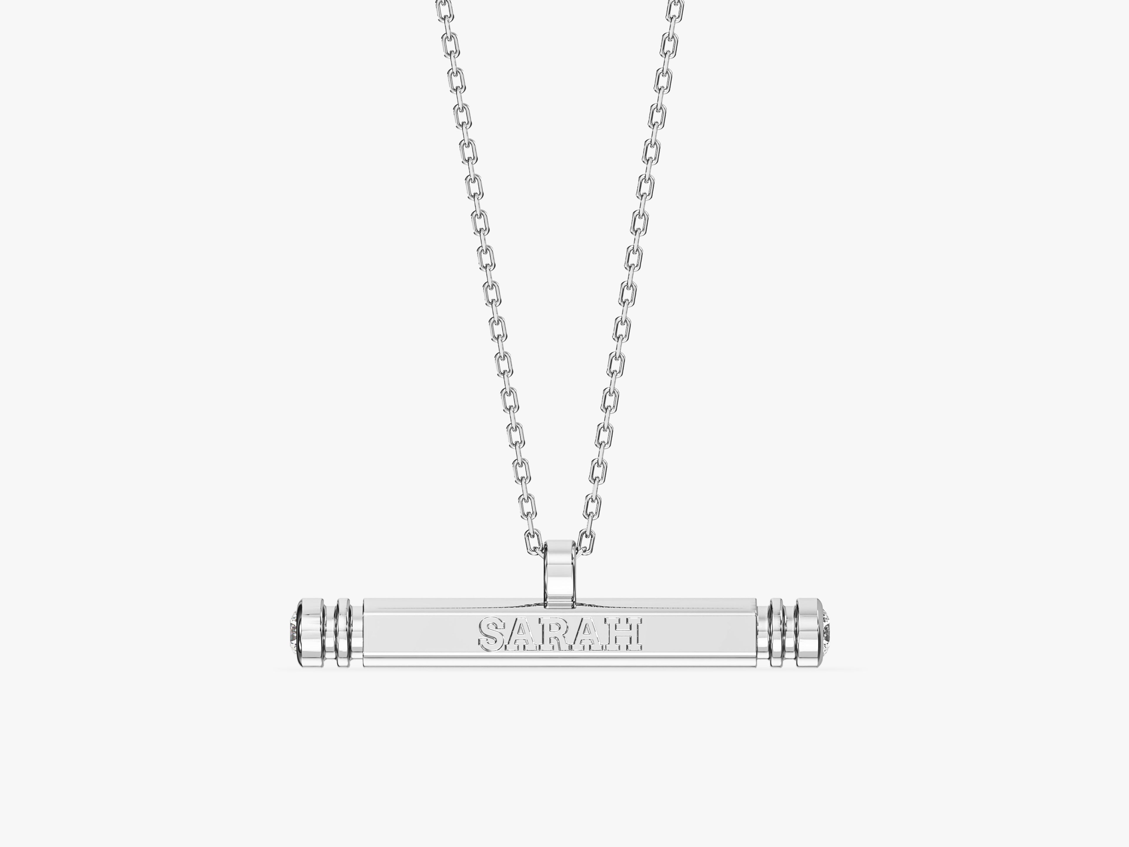 Cylinder Name Necklace