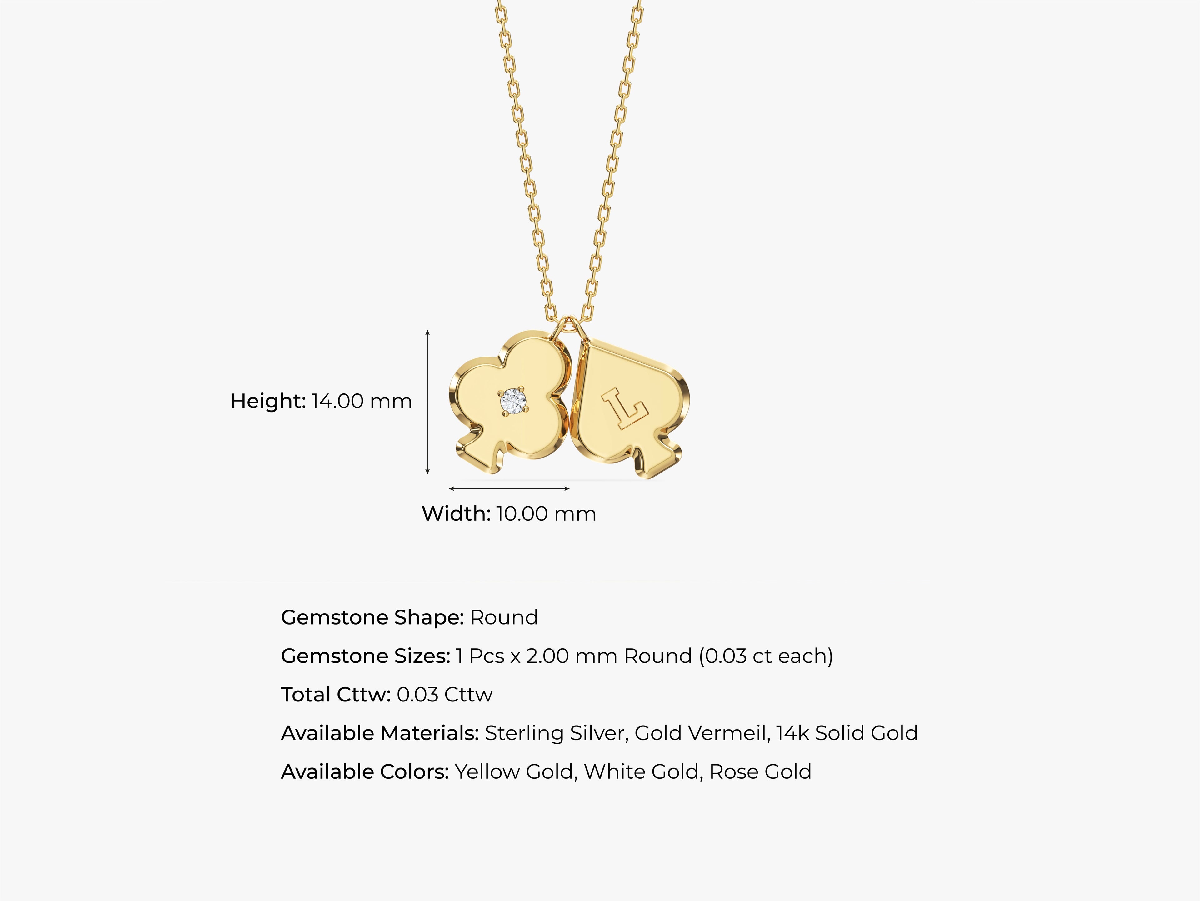 Willow Card Necklace