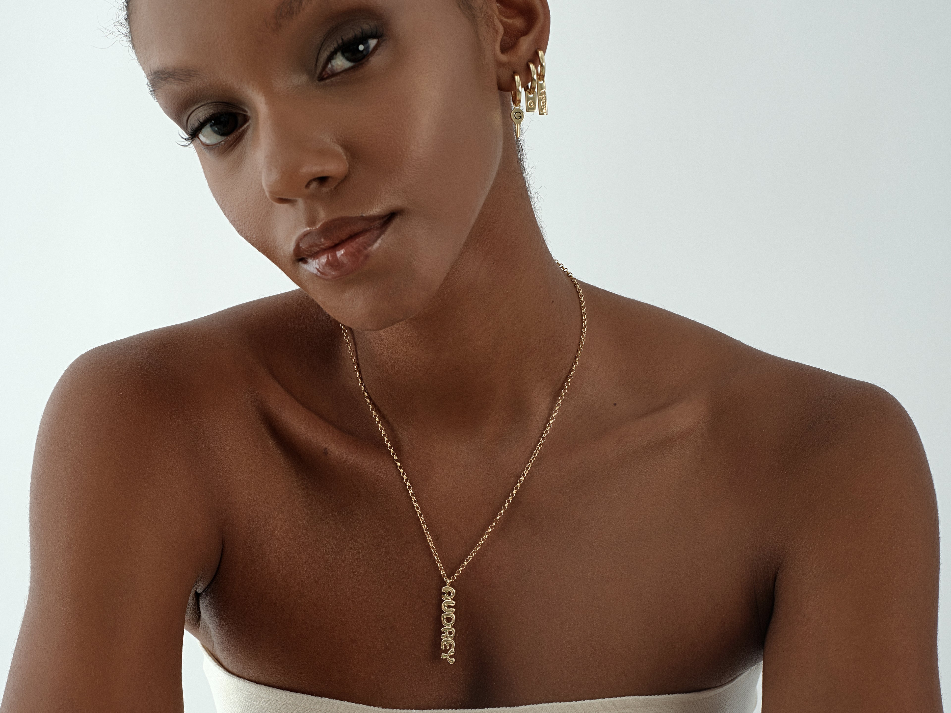 Vertical Name Necklace