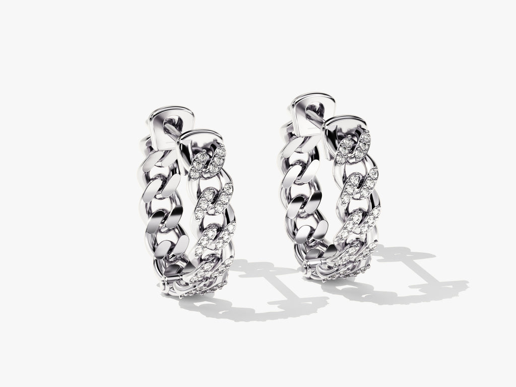 Hoop Earrings with Gemstone