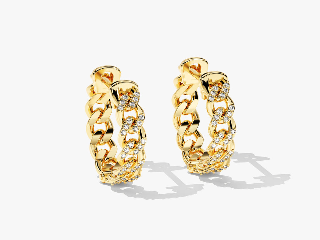 Hoop Earrings with Gemstone