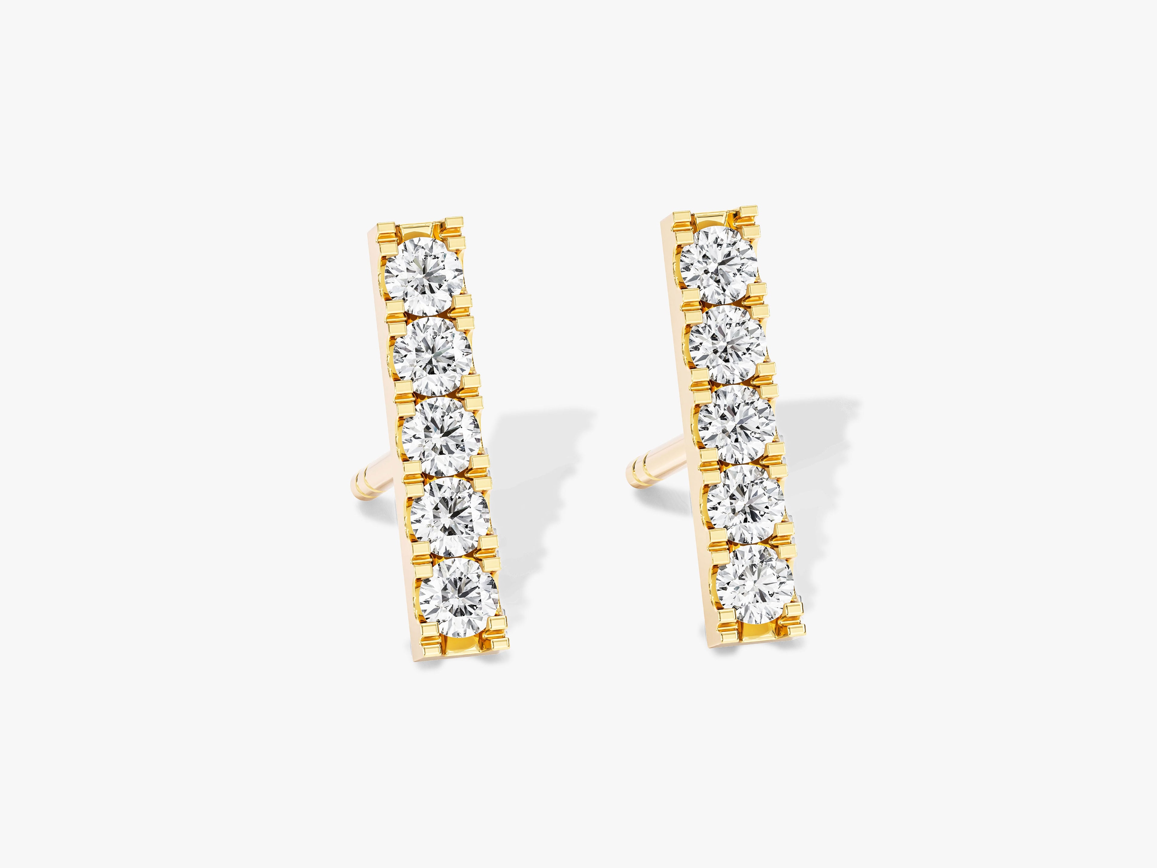 Bar Gemstone Earrings