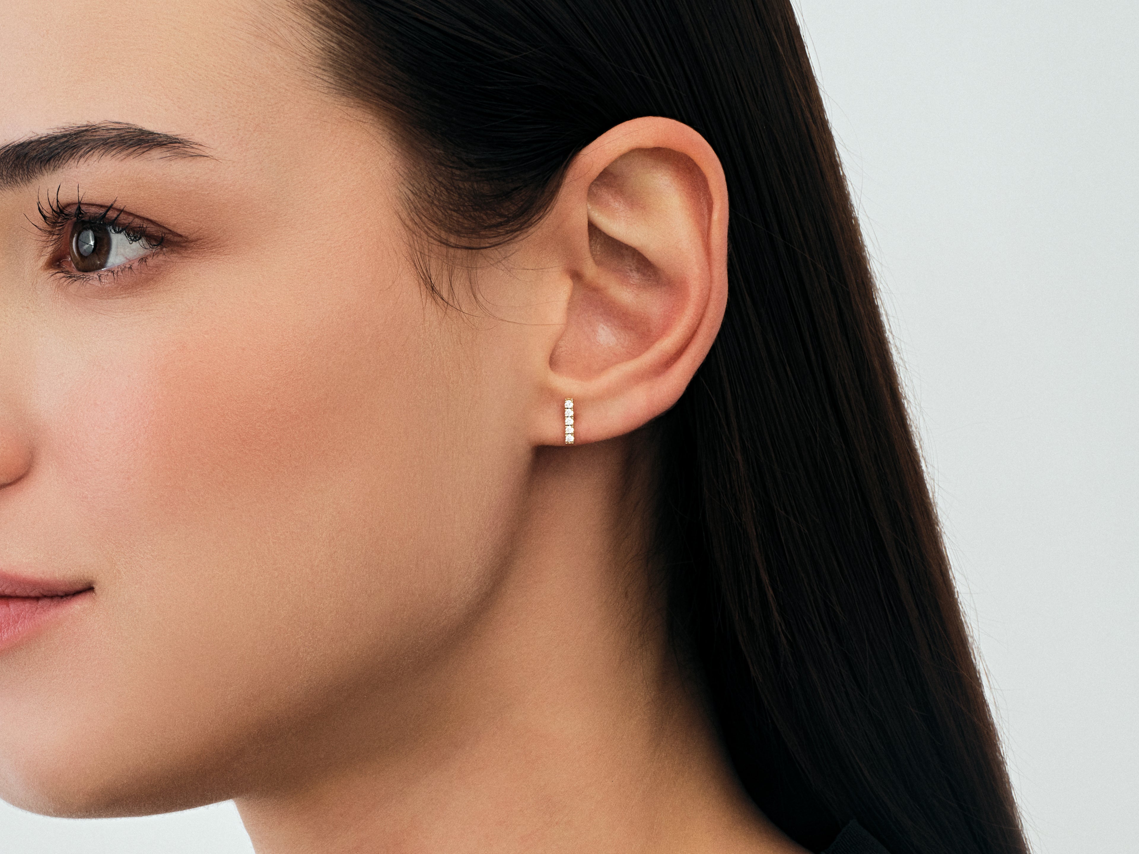 Bar Gemstone Earrings