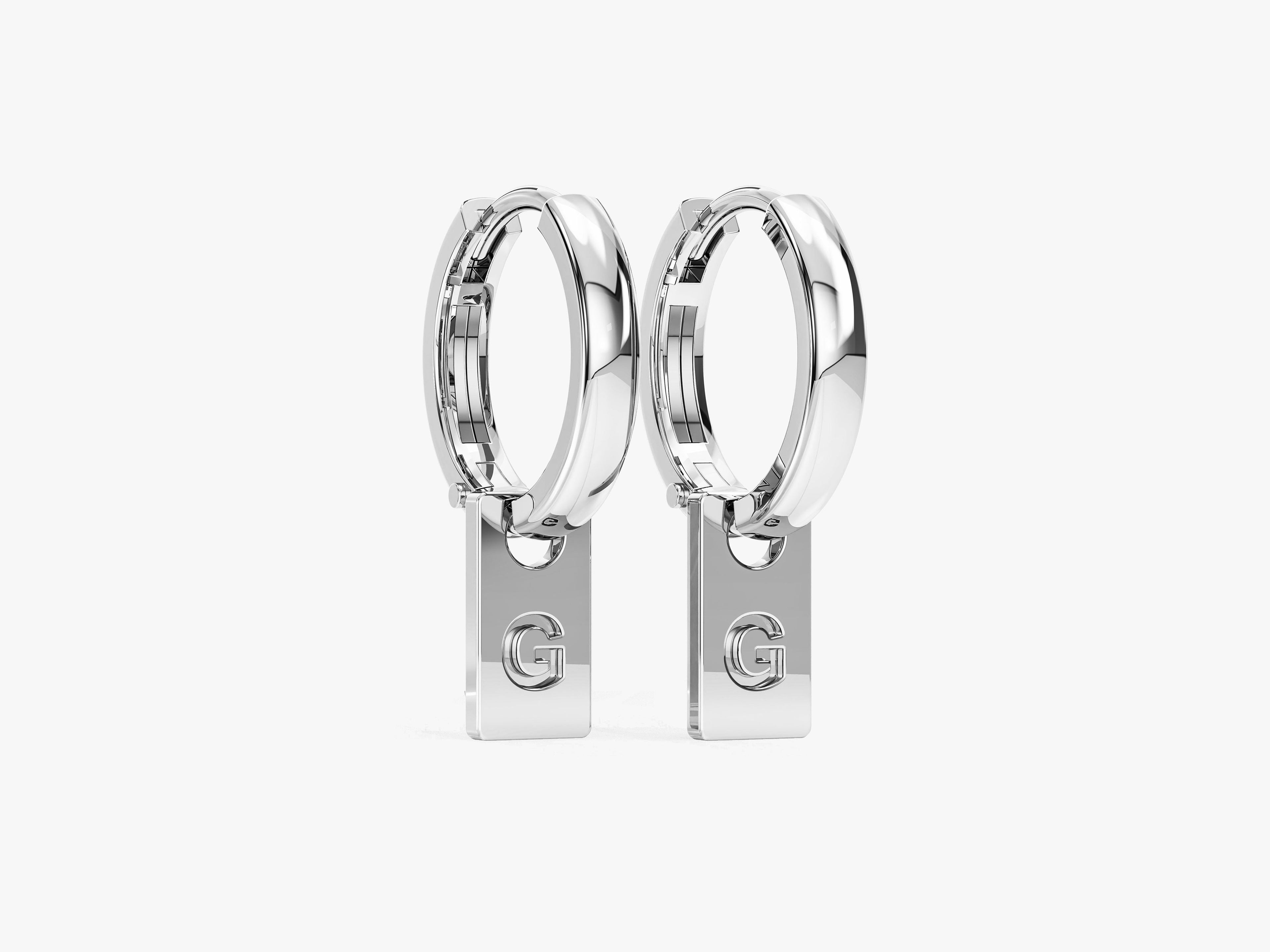 Letter Tag Earrings