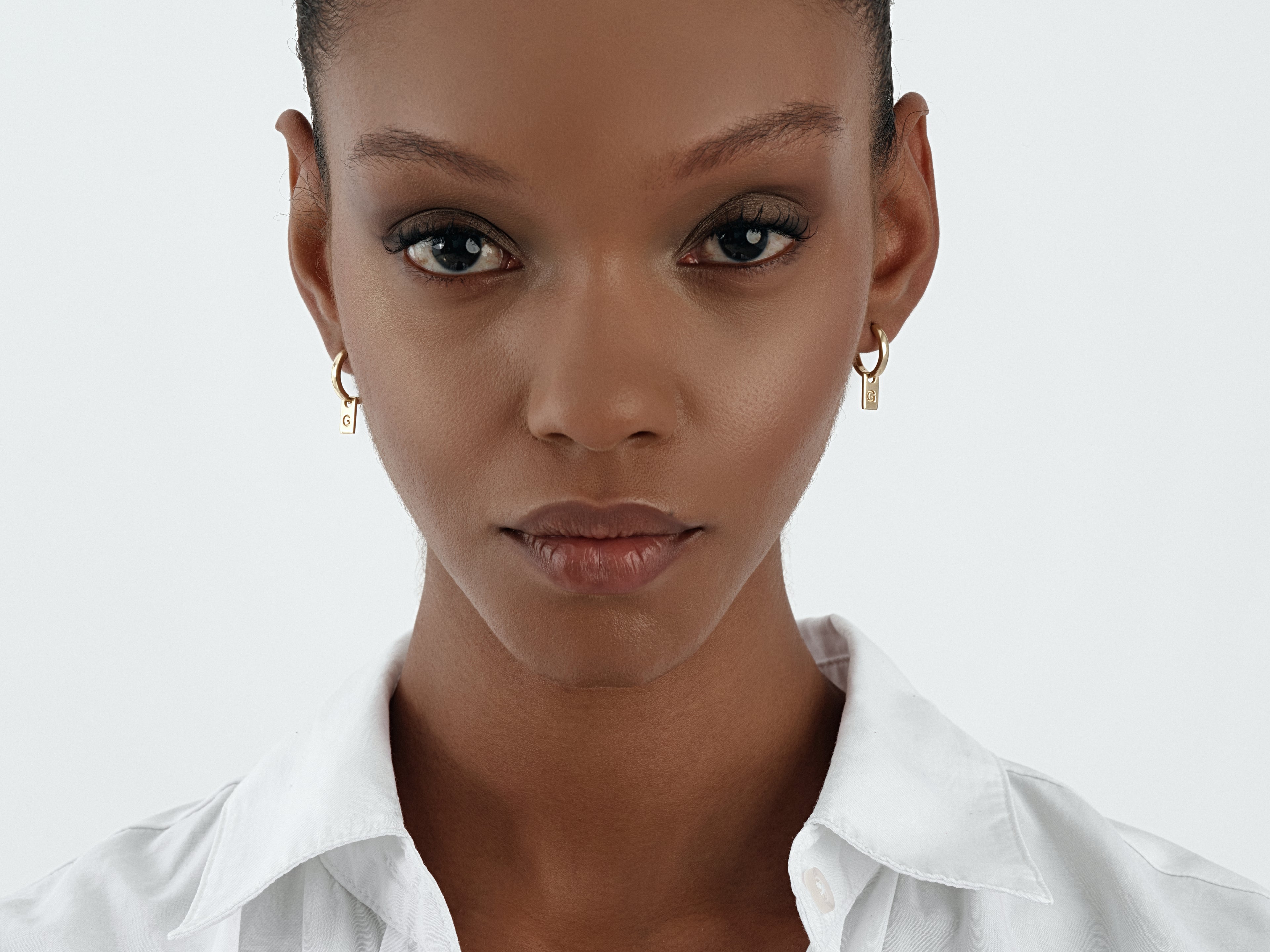 Letter Tag Earrings