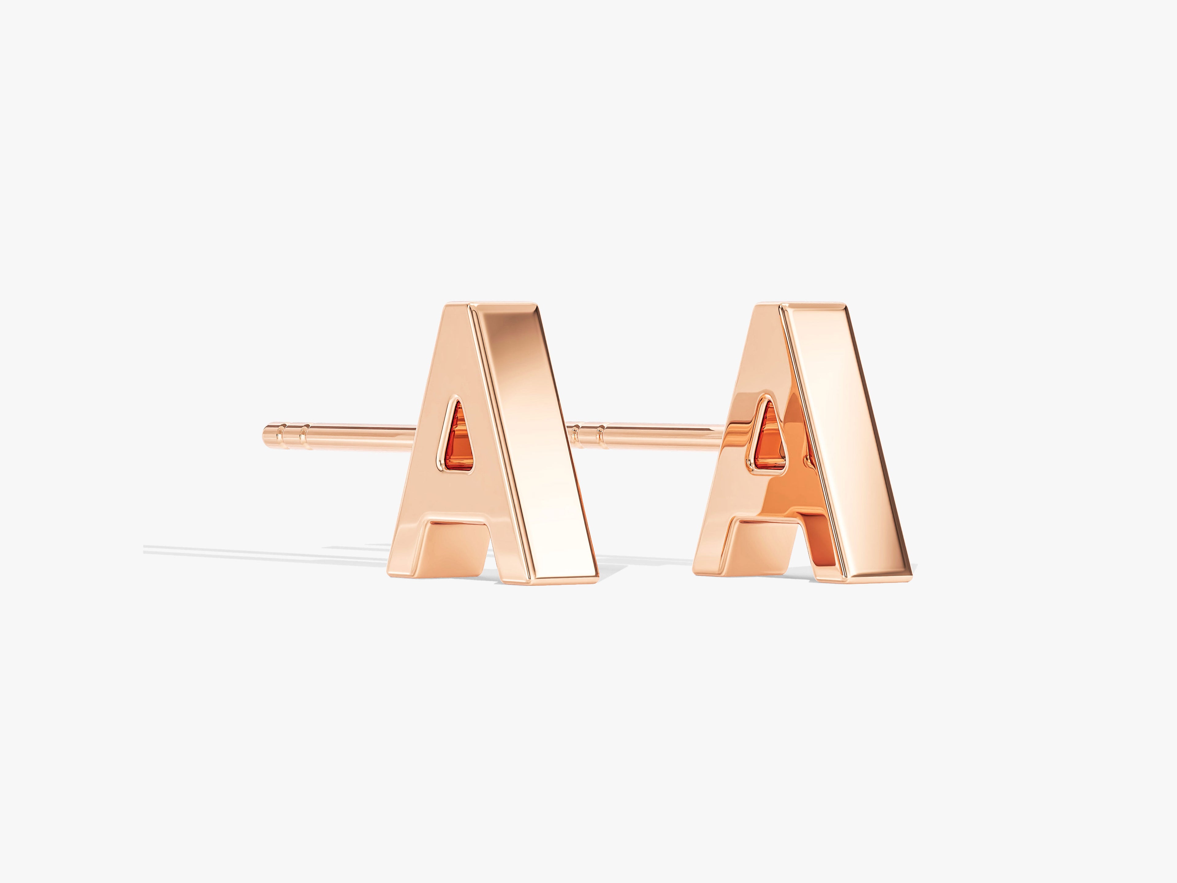 Letter Stud Earrings